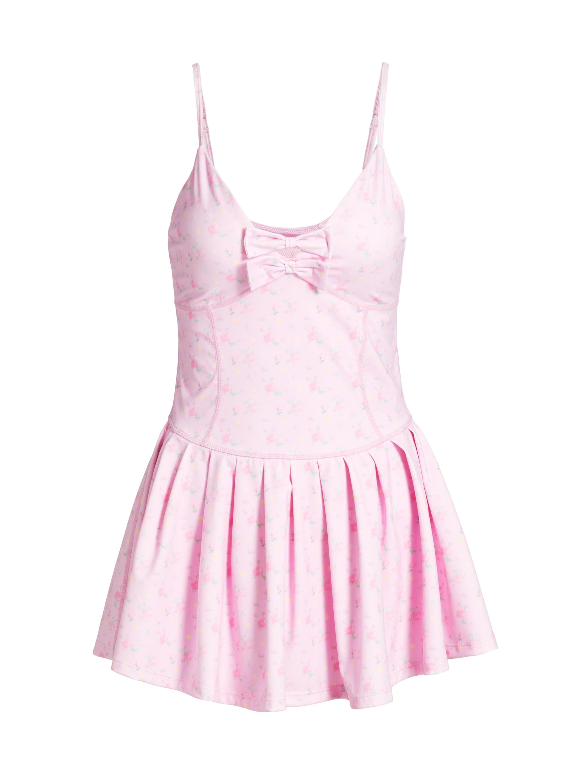 LoveShackFancy Women's Hubert Active Floral Bow Minidress - Ibiza Sunset - Women's Clothing