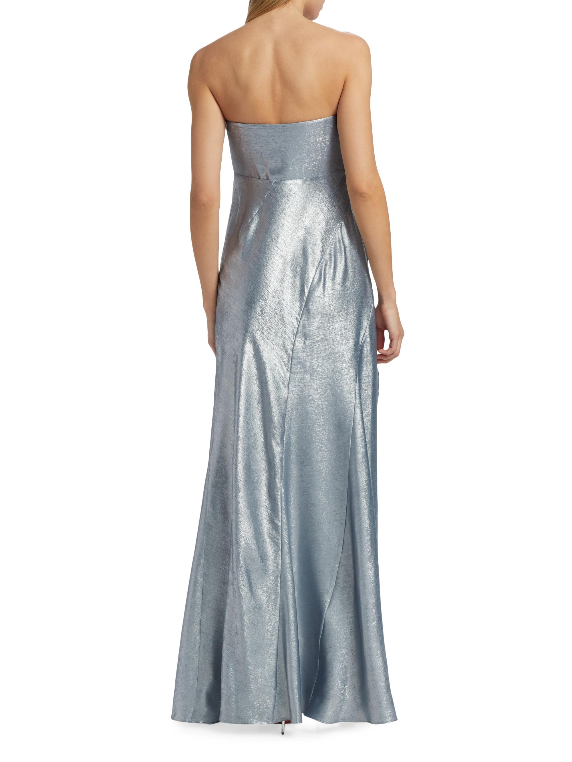 LoveShackFancy Elmina Bow-Embellished Strapless Dress | Saks Fifth Avenue