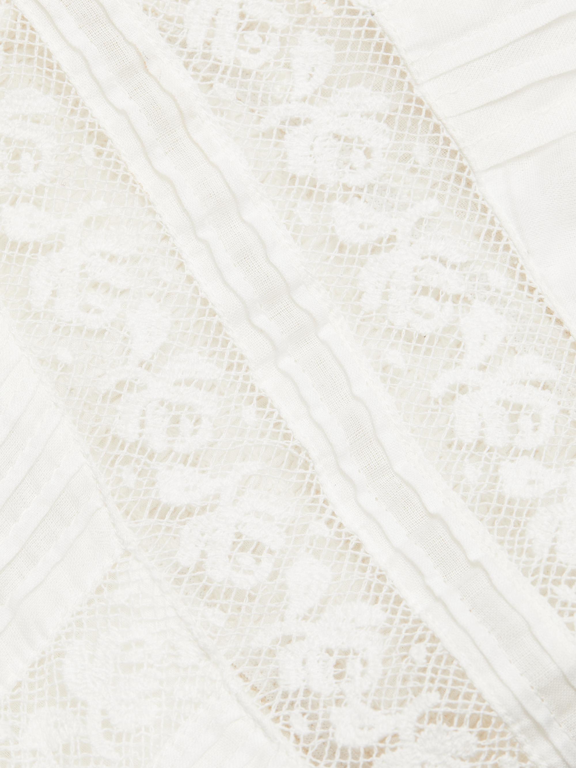 LoveShackFancy Suvi Lace-Trimmed Cotton Fit & Flare Maxi Dress | Saks Fifth  Avenue
