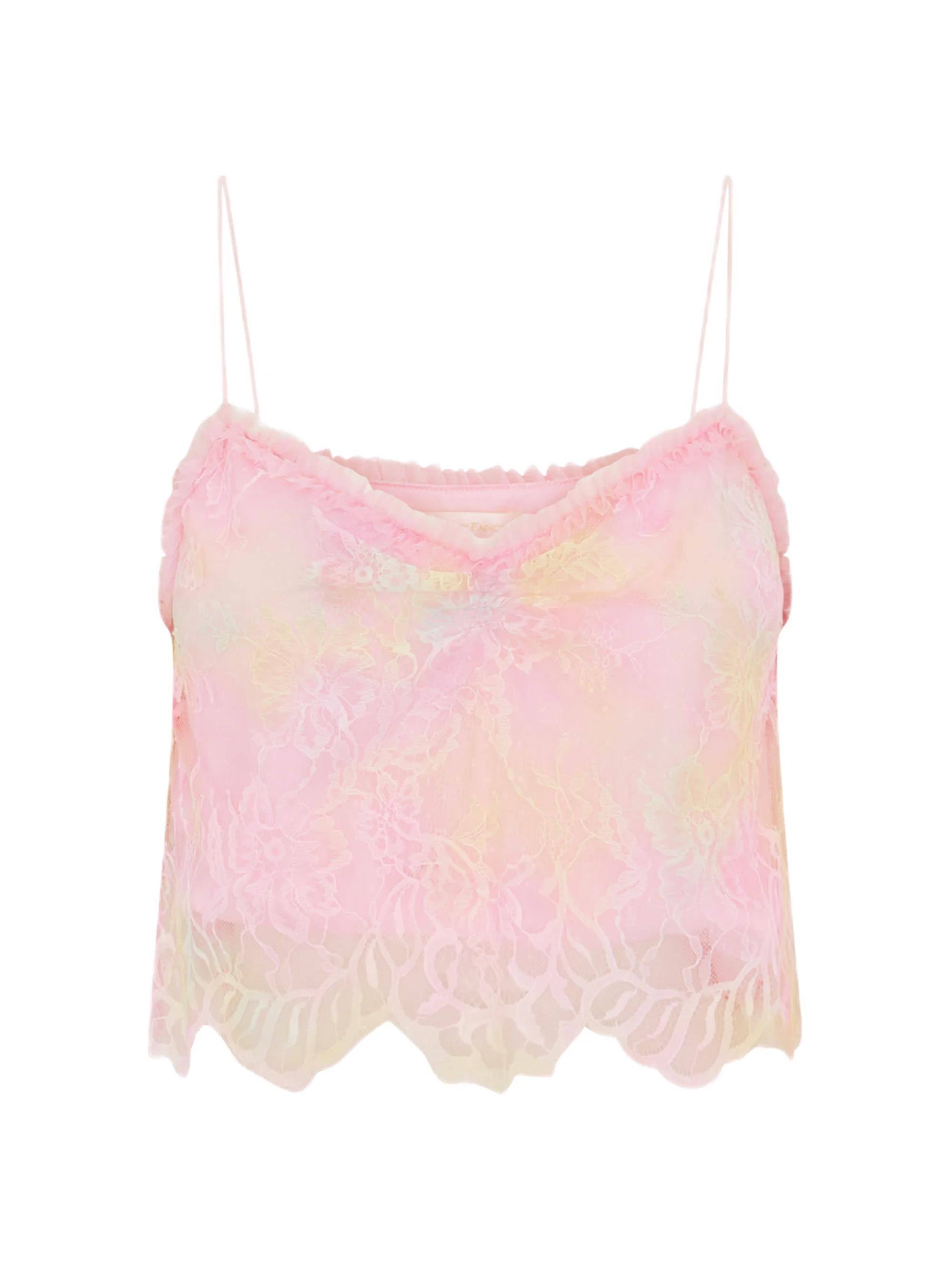 LoveShackFancy Women's Ferni Lace Camisole Top - Rainbow Sprinkle