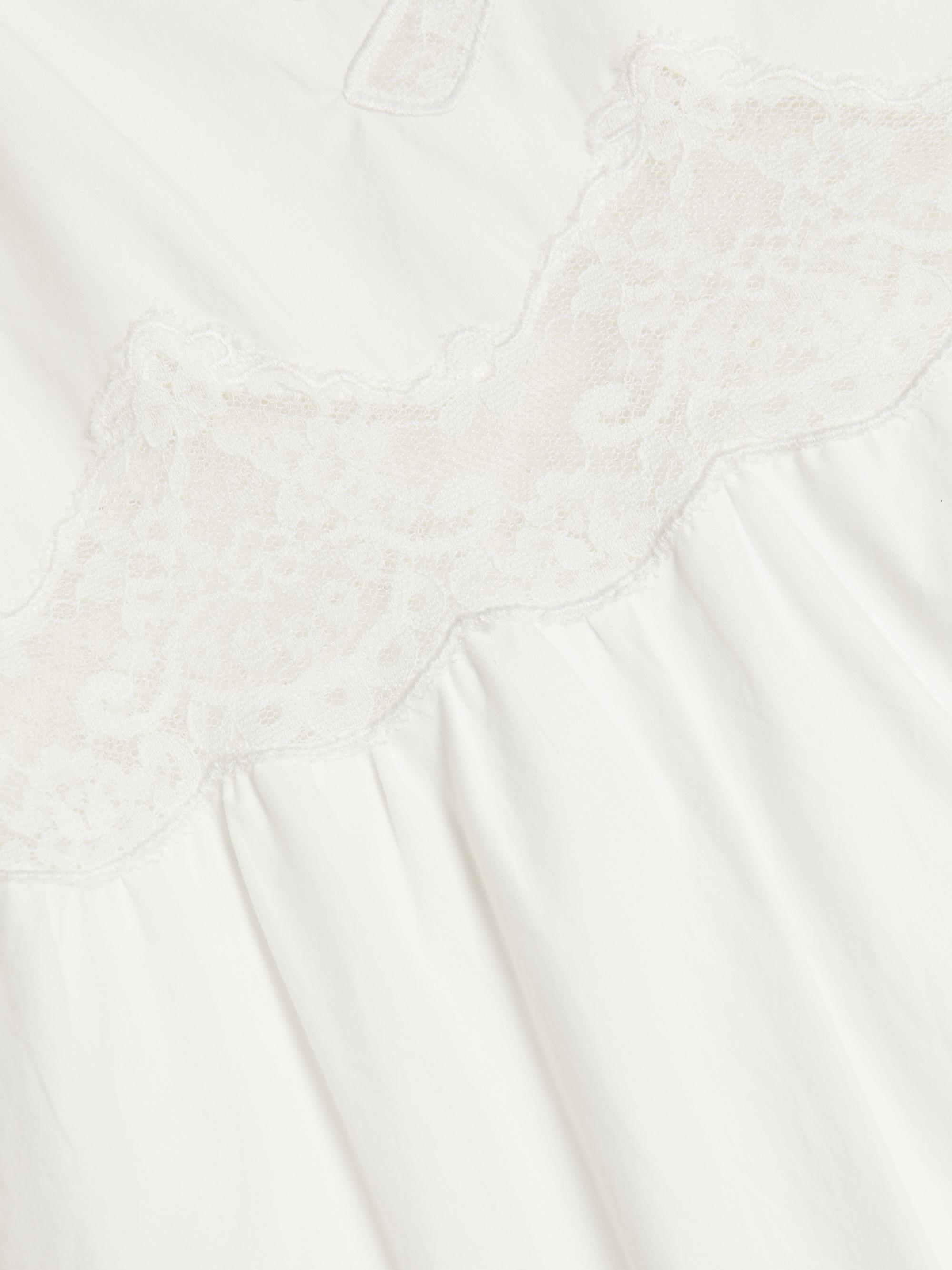 LoveShackFancy Vinca Lace-Trim Midi-Dress | Saks Fifth Avenue