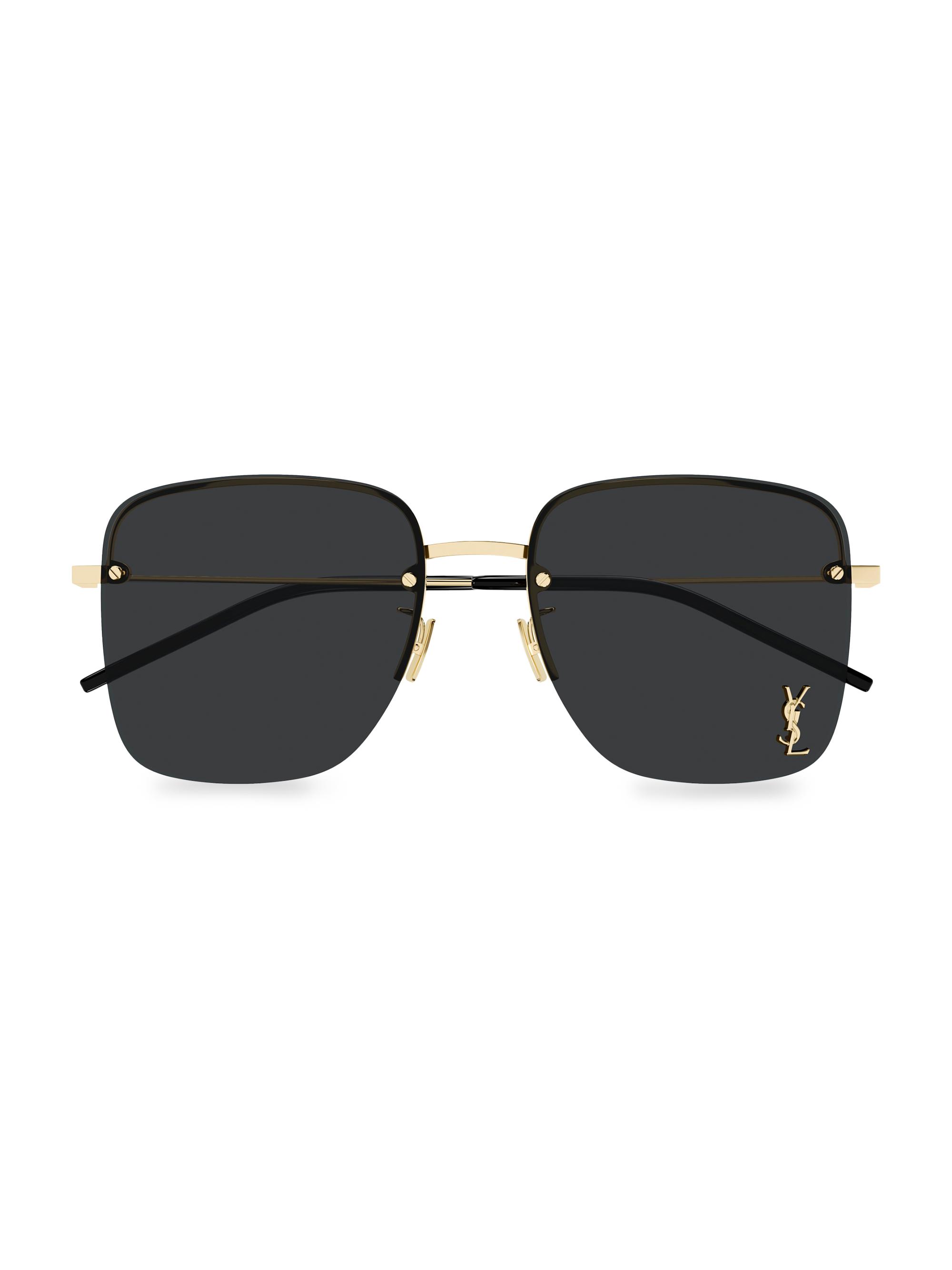 Saint Laurent Color Animation 58MM Rimless Square Sunglasses