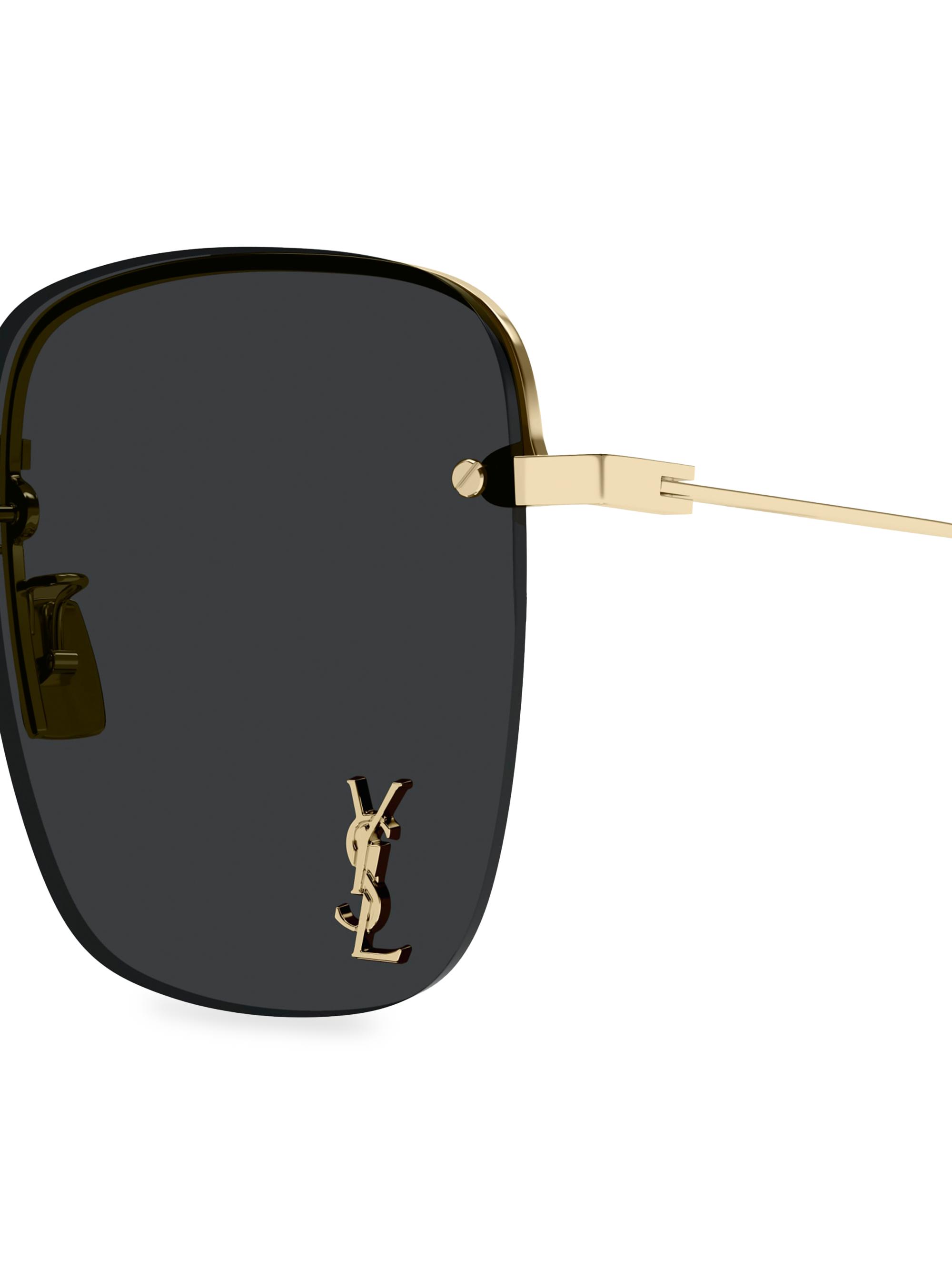 Saint Laurent Color Animation 58MM Rimless Square Sunglasses