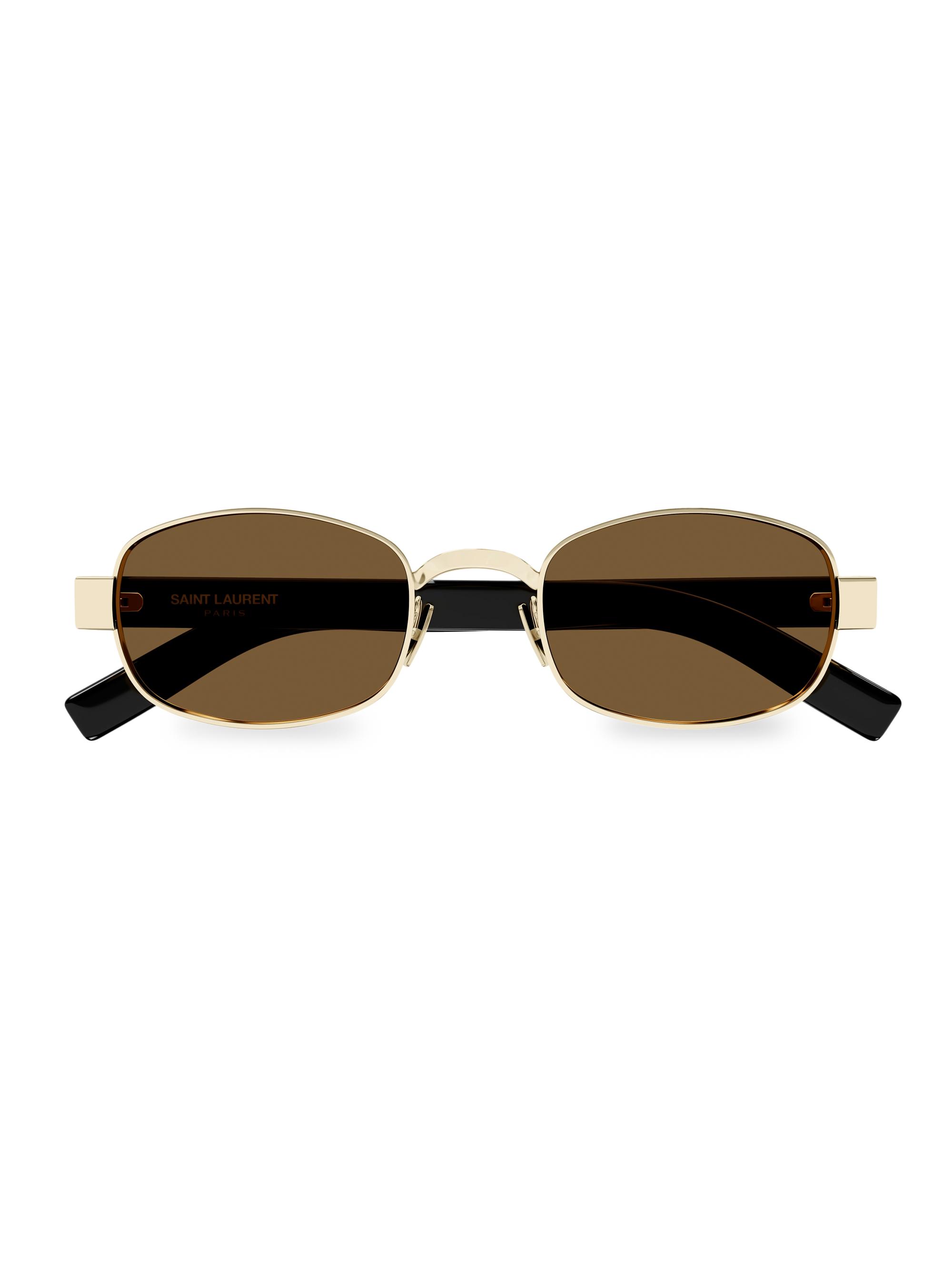Saint Laurent Thick Fashion Combi 53MM Oval Sunglasses | Saks