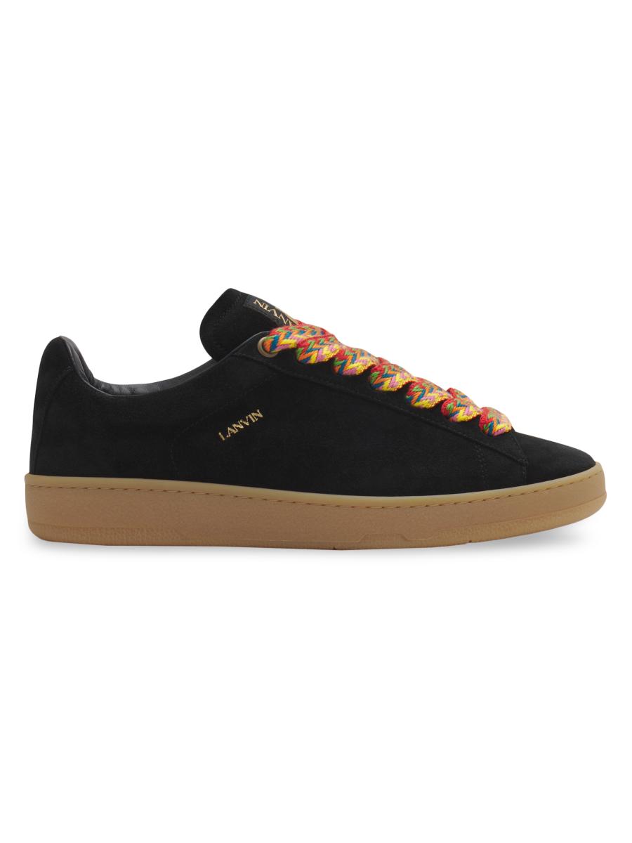 スニーカー LANVIN Chalk Suede Lite Curb Sneakers Lite Curb suede sneakers in white - Lanvin | Mytheresa