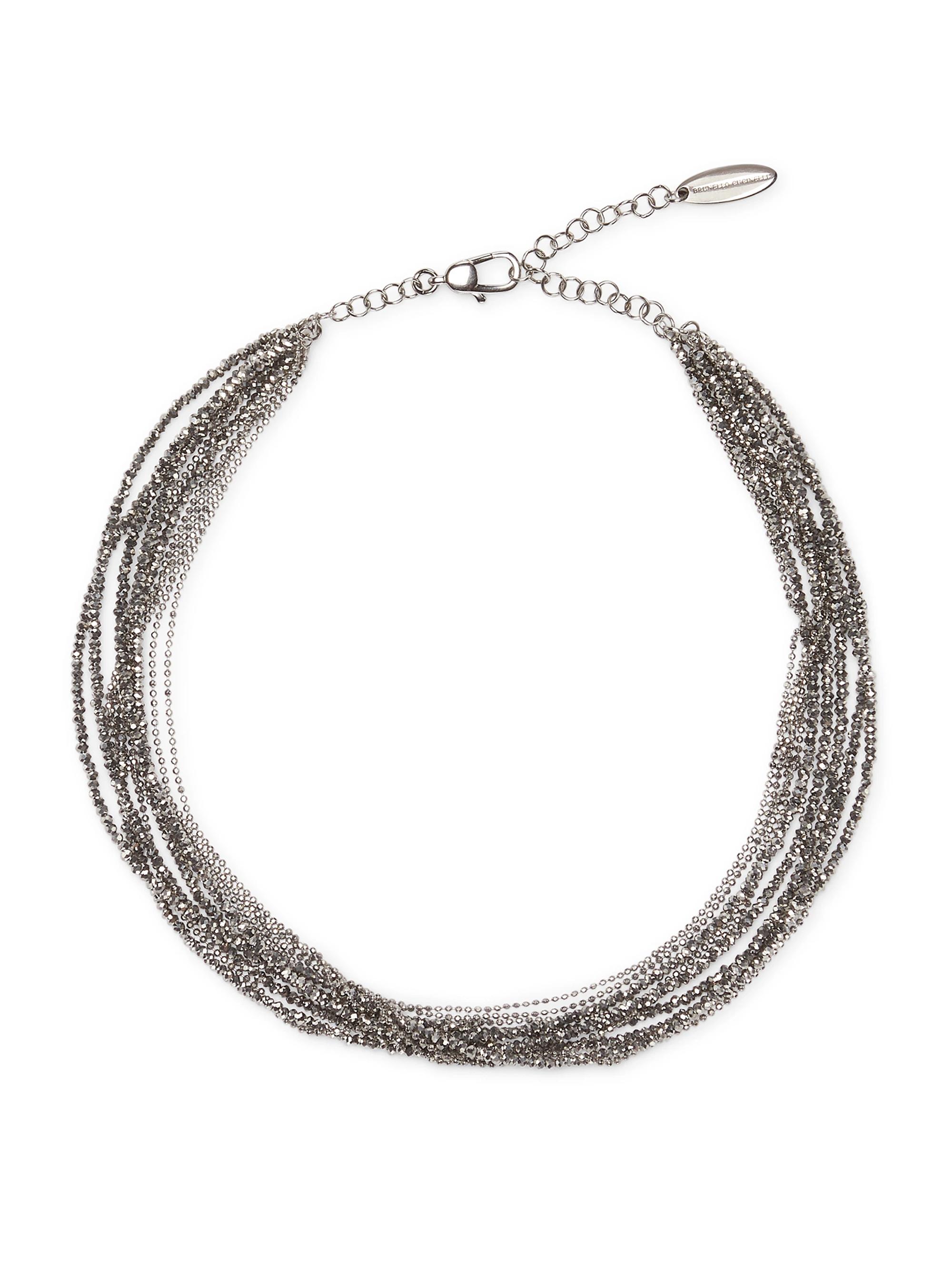 Brunello Cucinelli Women's Vetro and Sterling Silver Necklace - Silver