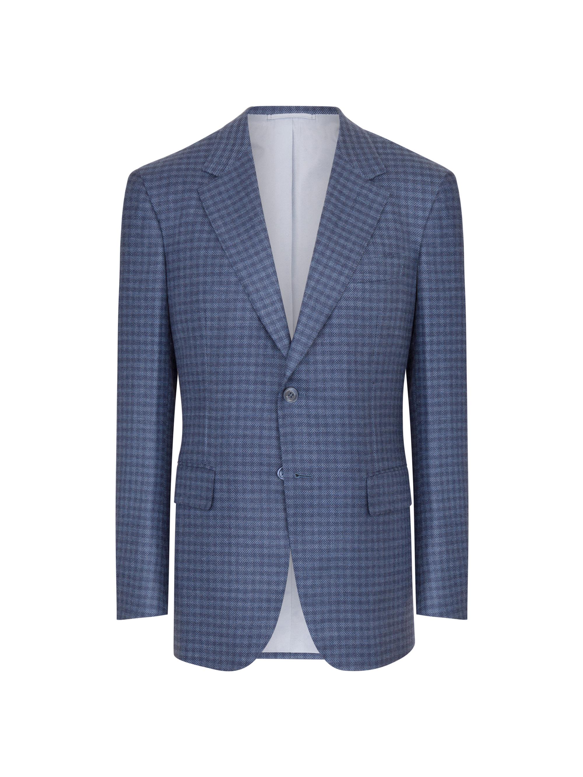 Stefano Ricci Men's Woven Jacket with 2 Buttons - Blue