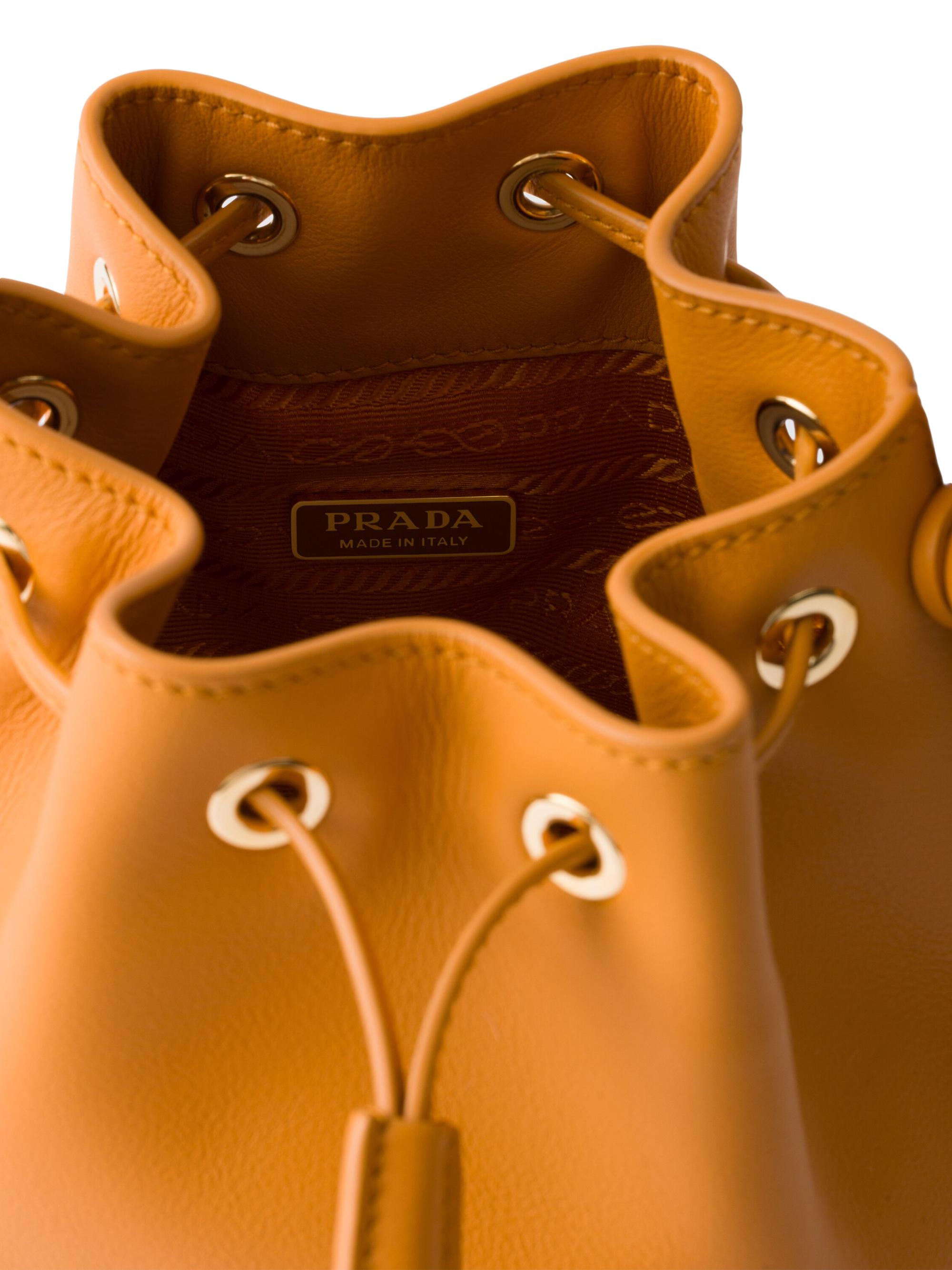 Prada Leather Bucket Mini Bag | Saks Fifth Avenue