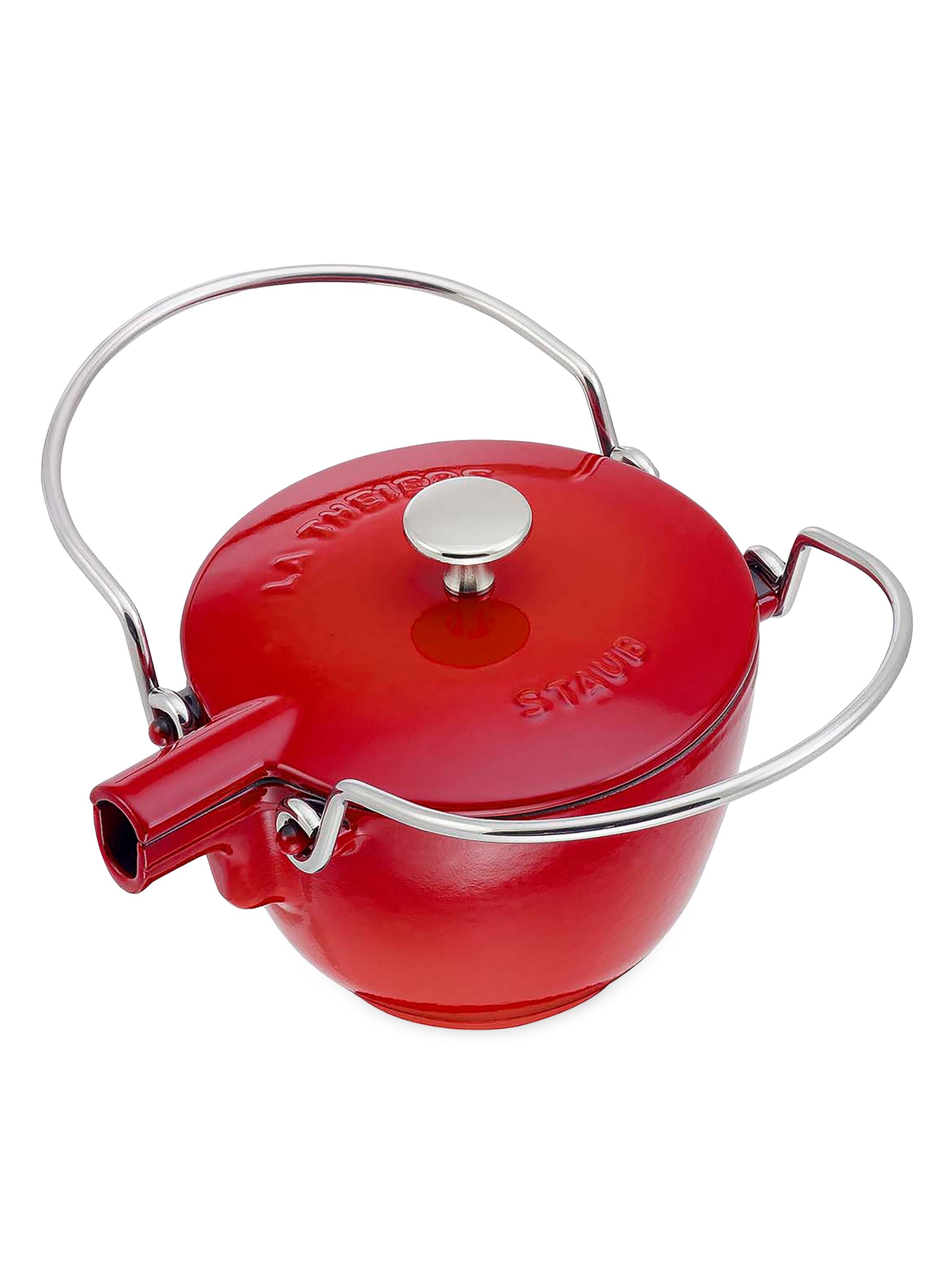 Staub Cast Iron 1 Quart Round Tea Kettle | Saks Fifth Avenue