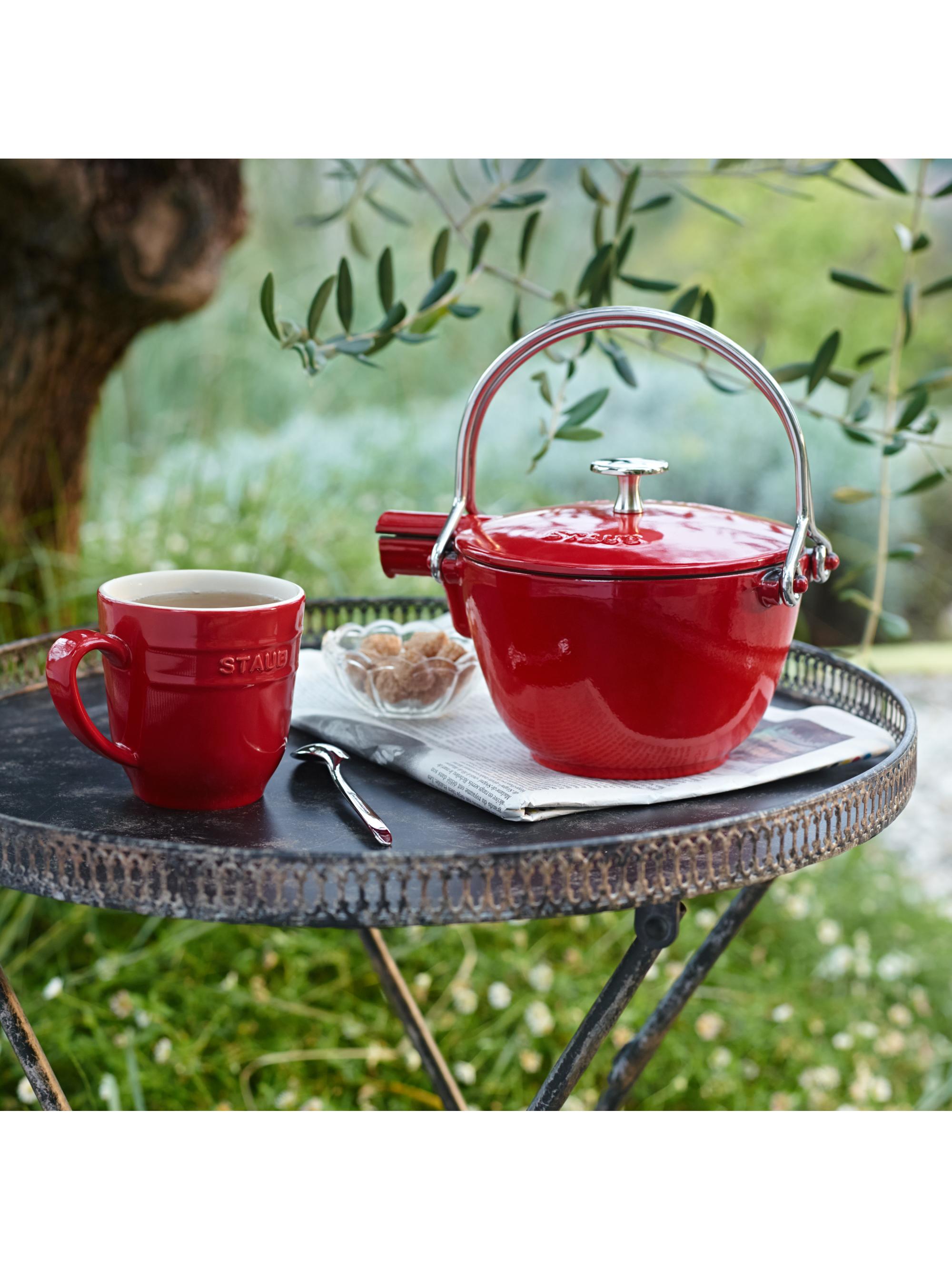 Staub Cast Iron 1 Quart Round Tea Kettle | Saks Fifth Avenue
