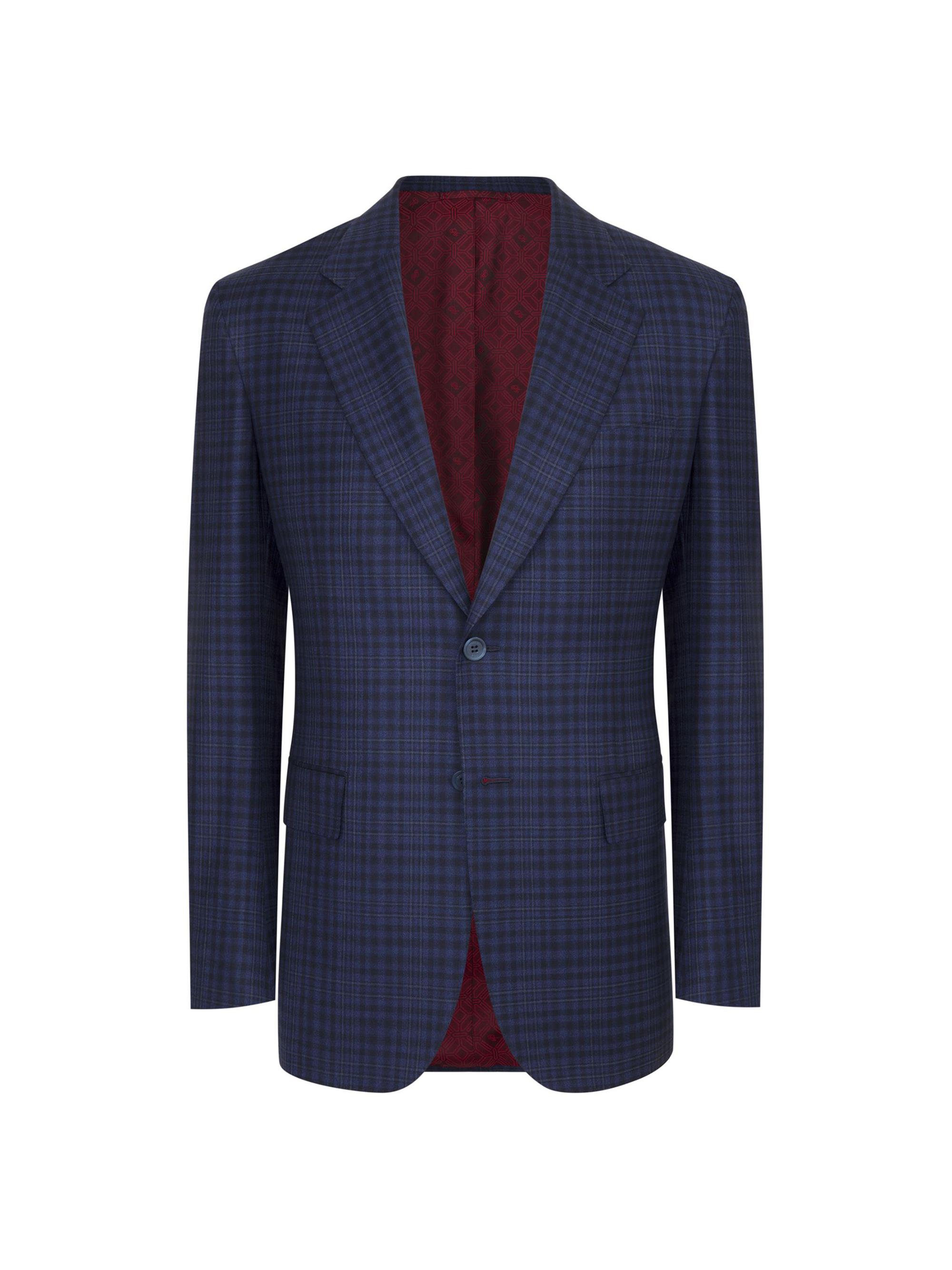 Stefano Ricci Men's Woven Jacket with 2 Buttons - Blue