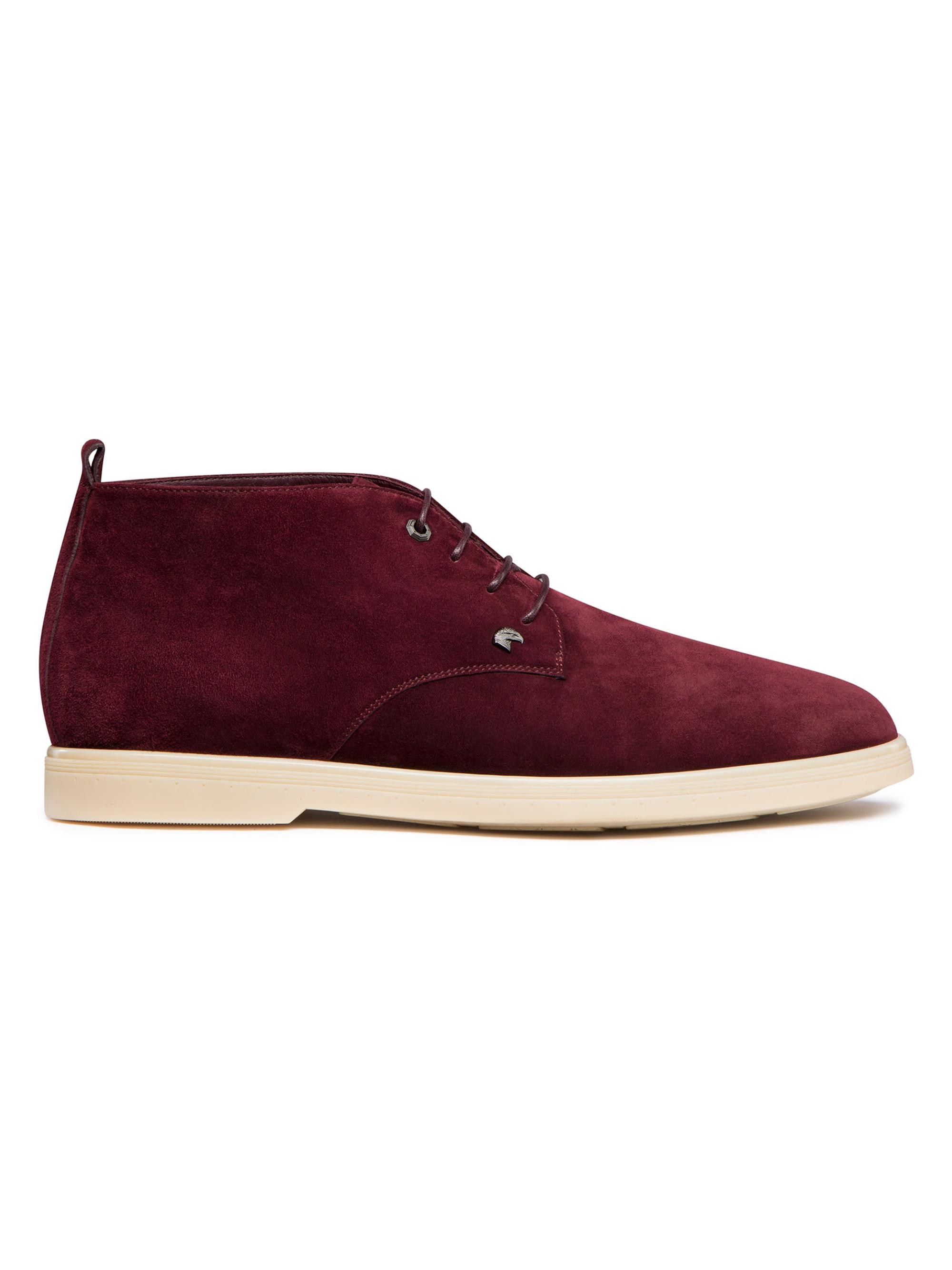 Stefano Ricci Men's Suede Chukka Boots - Dark Red