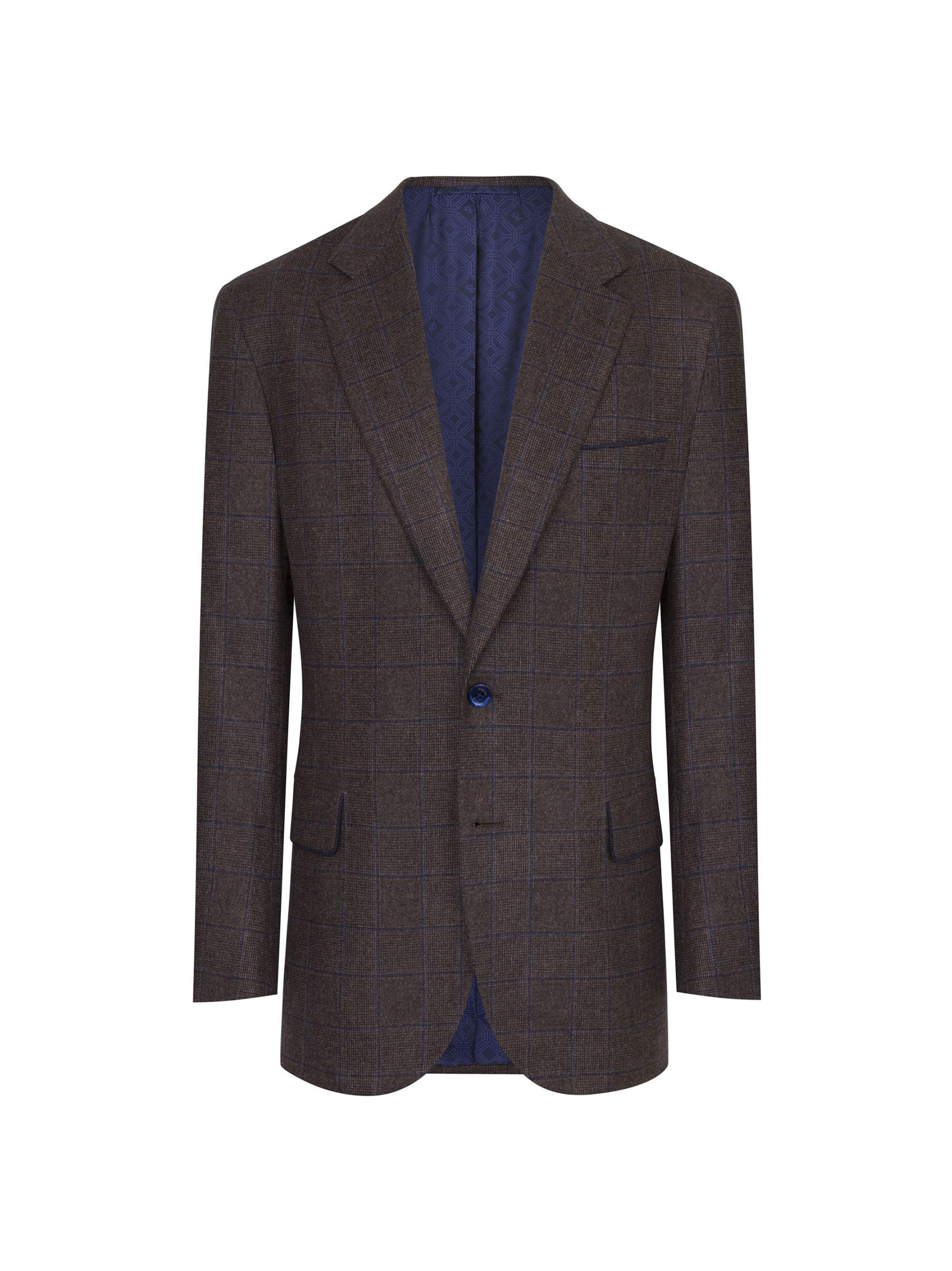 Stefano Ricci Men's Woven Jacket with 2 Buttons - Brown