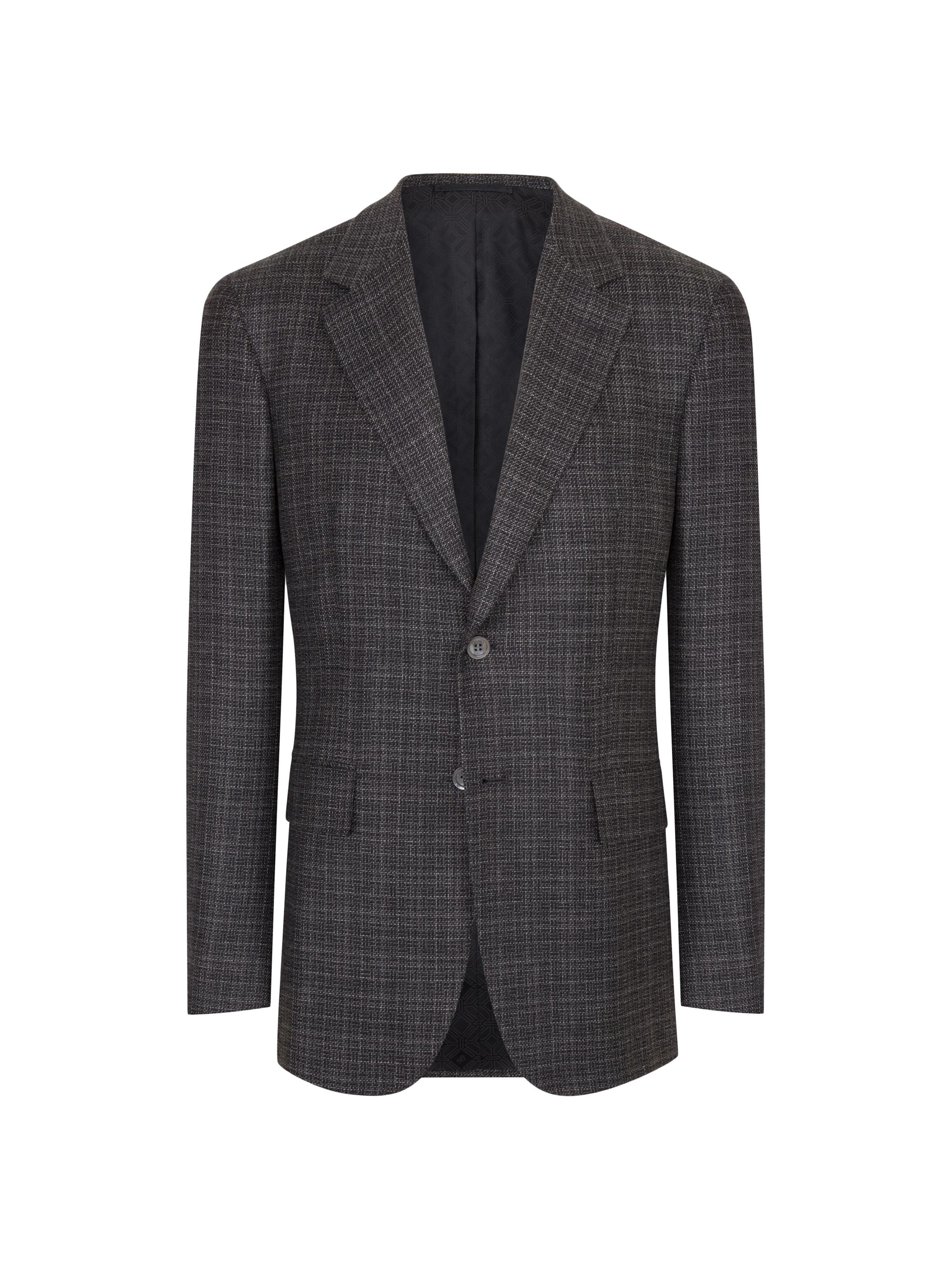 Stefano Ricci Men's Woven Jacket with 2 Buttons - Grey