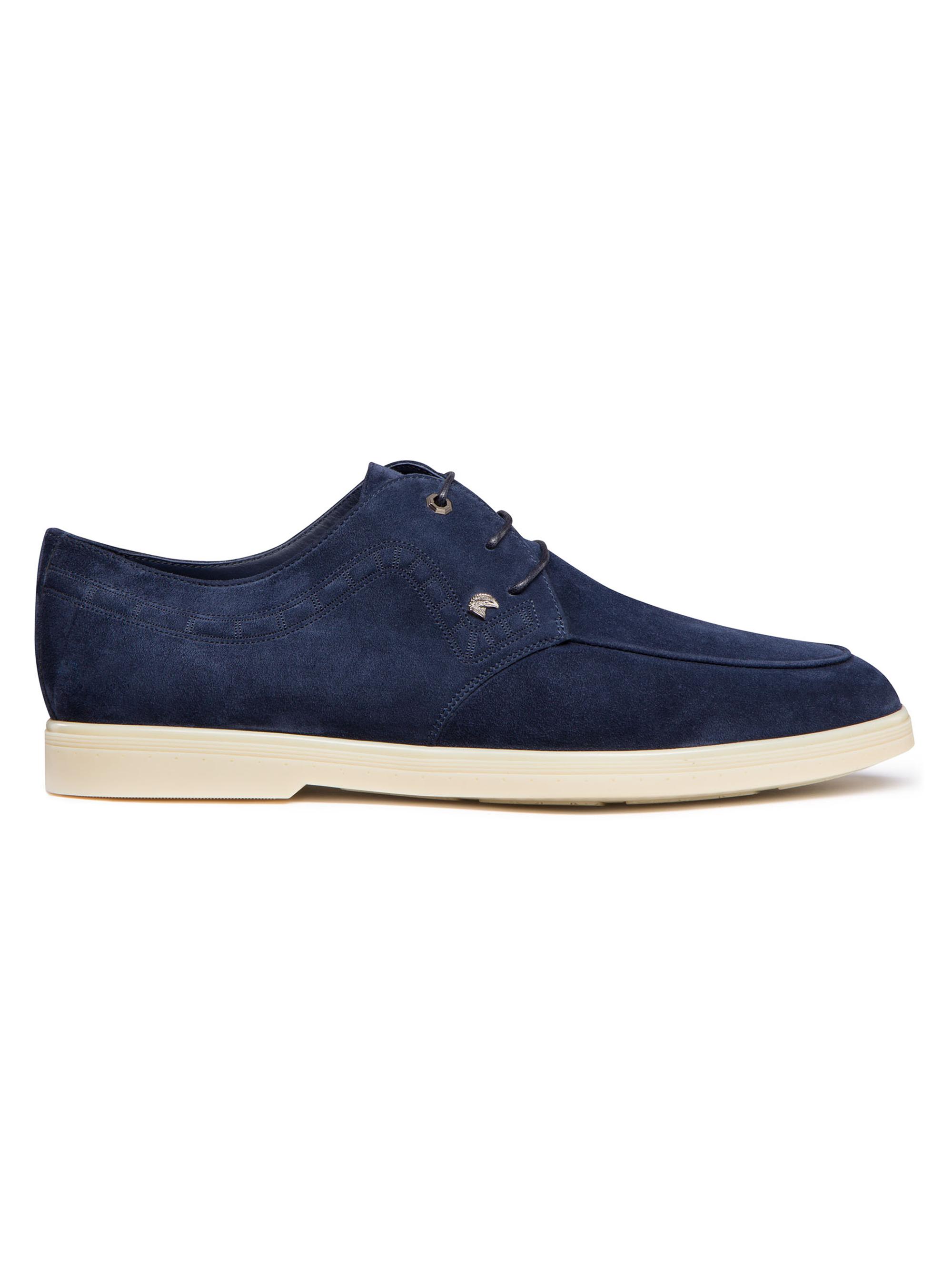 Stefano Ricci Men's Suede Lace-Up Shoes - Blue