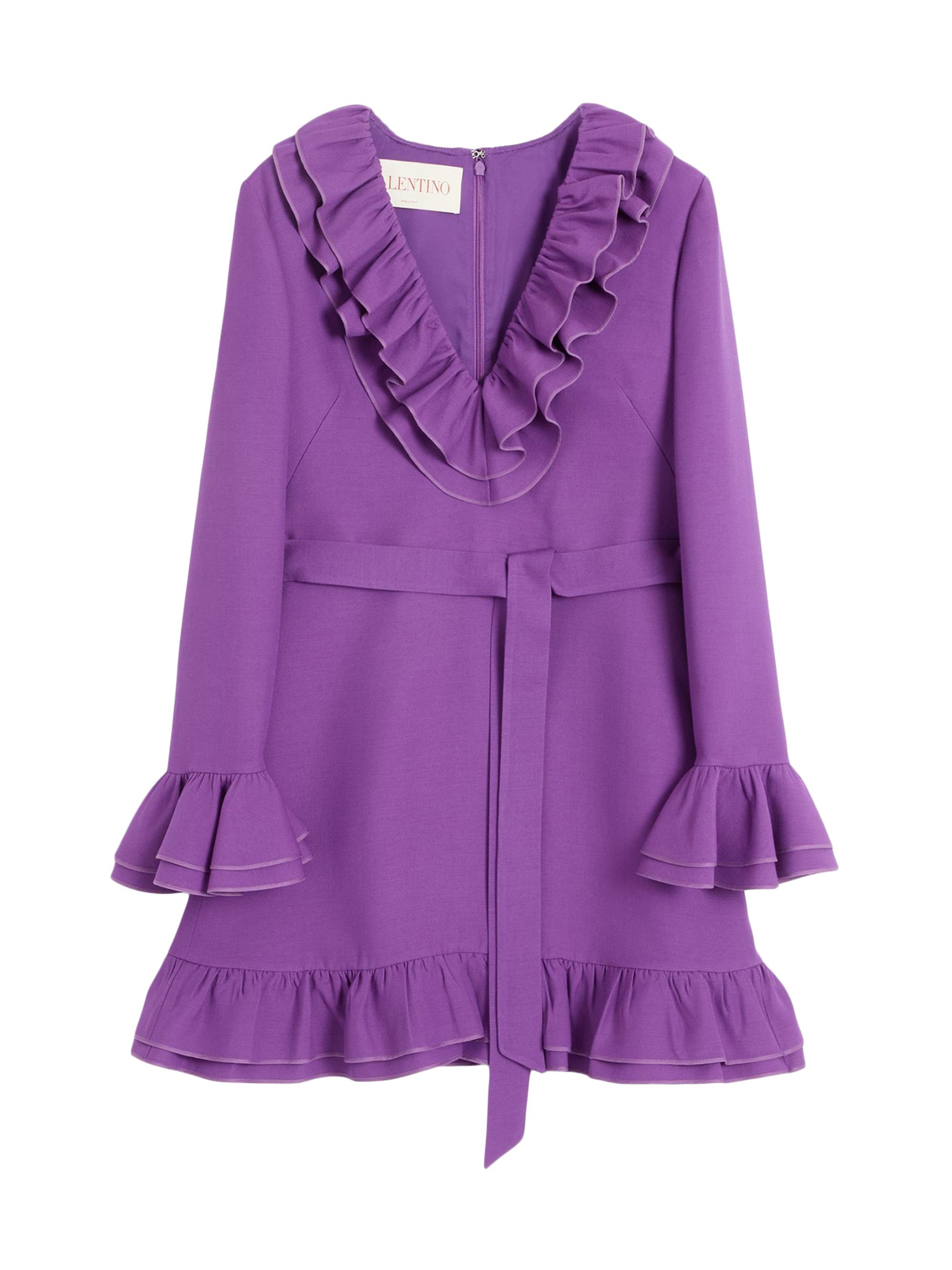 Valentino Garavani Women's Crepe Couture Short Dress - Violet