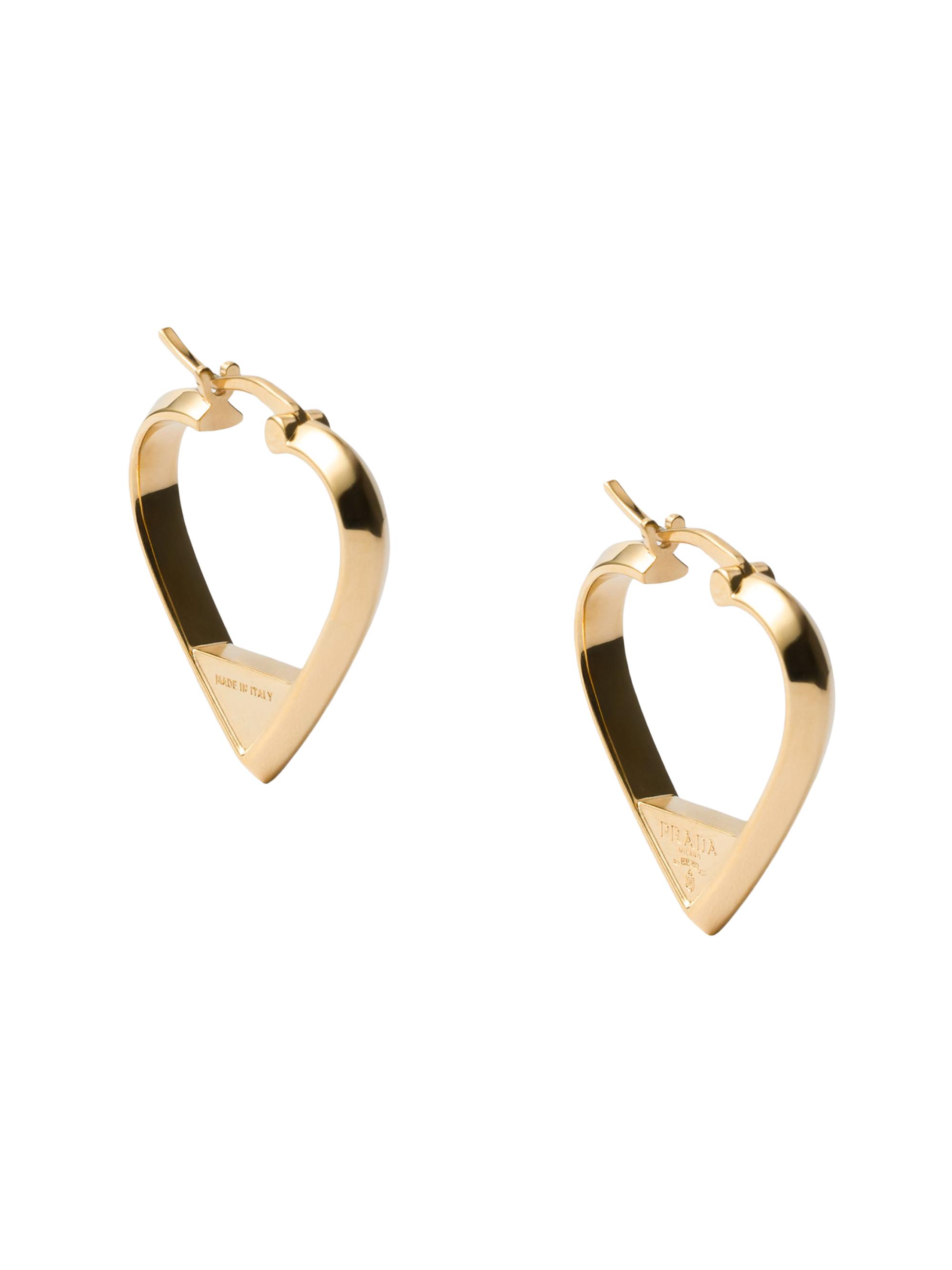 Prada Women's Metal Earrings - Gold