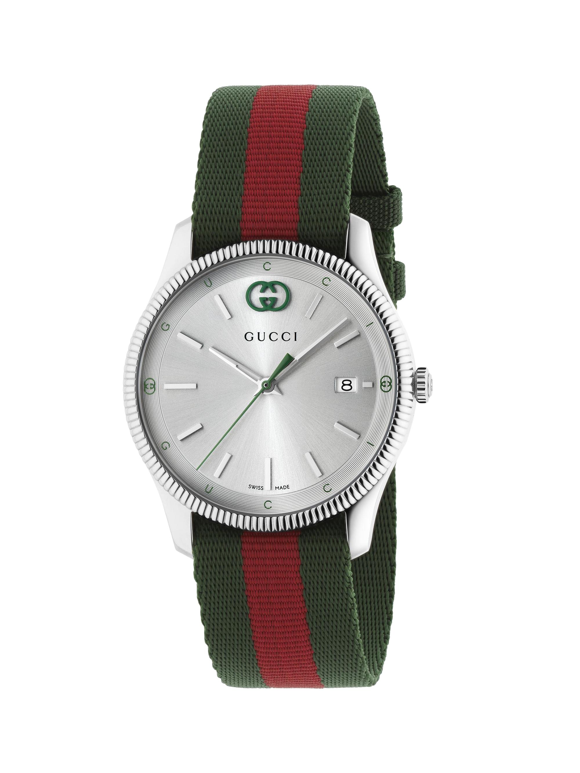 Gucci Gucci Interlocking Stainless Steel & Rubber Chronograph