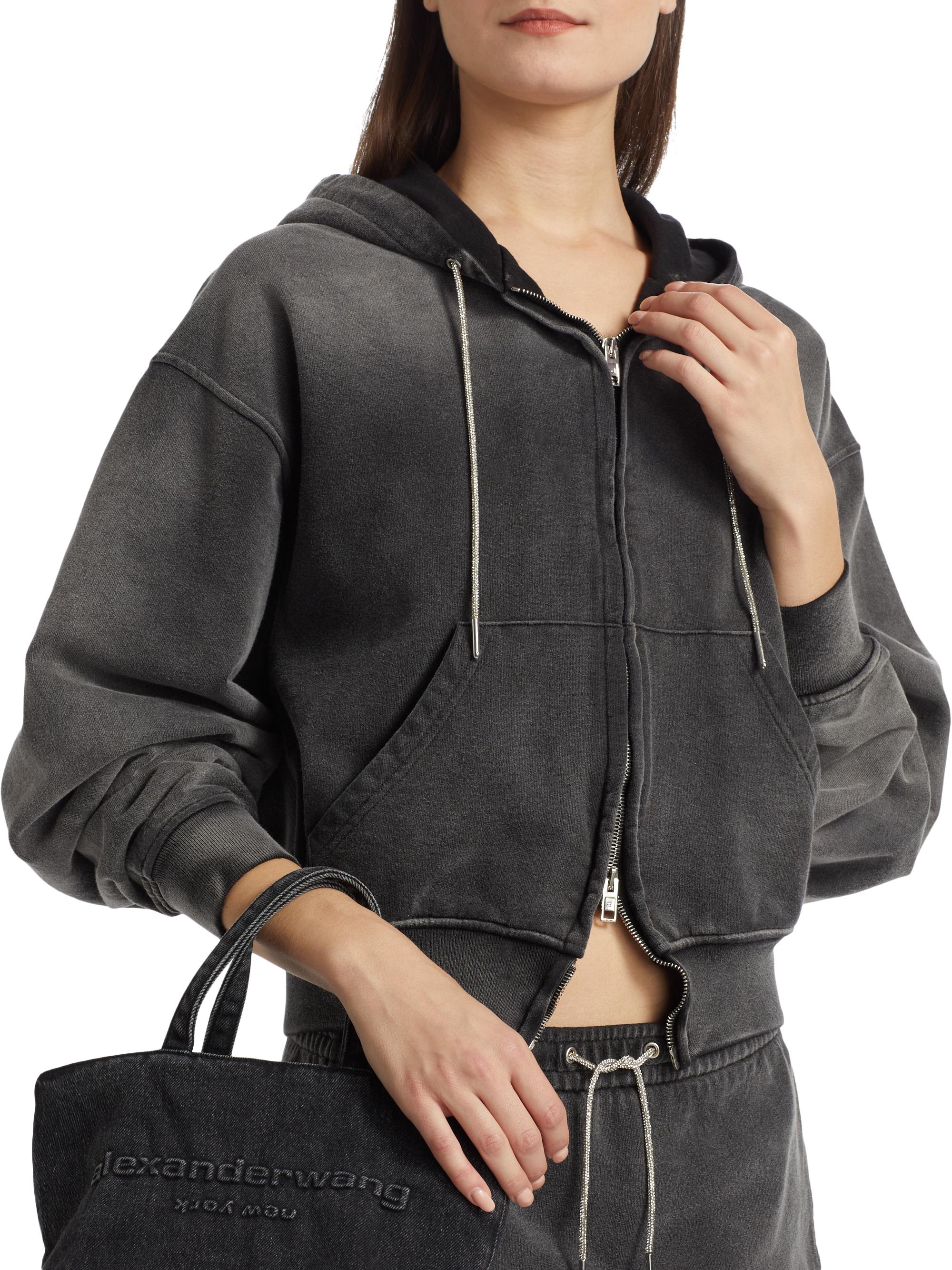 ミュージシャン Embossed Logo Cropped Zip Up / Black ミュージシャン Embossed Logo Cropped Zip Up / Black Black