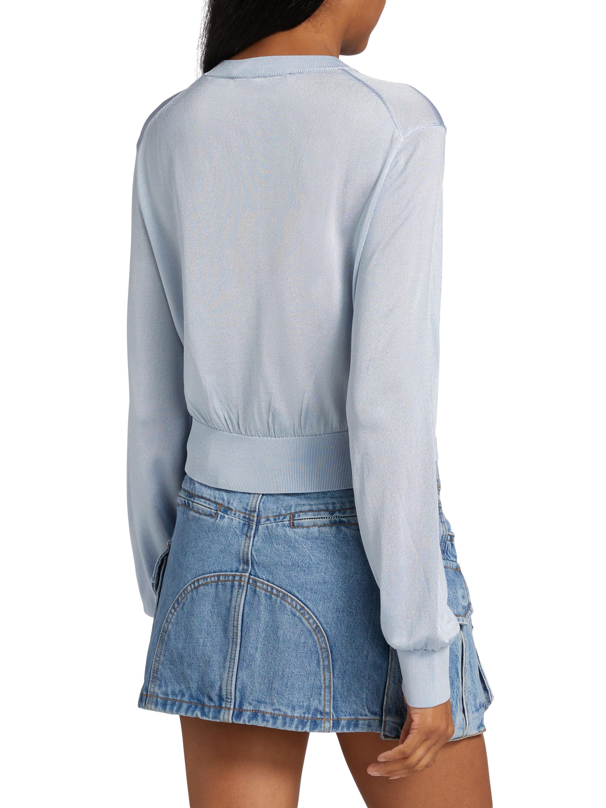 【新品】QUNG QG Classic Cropped Cardigan 完売品 Alexander Wang Embroidered Logo Crop Cardigan | Saks Fifth