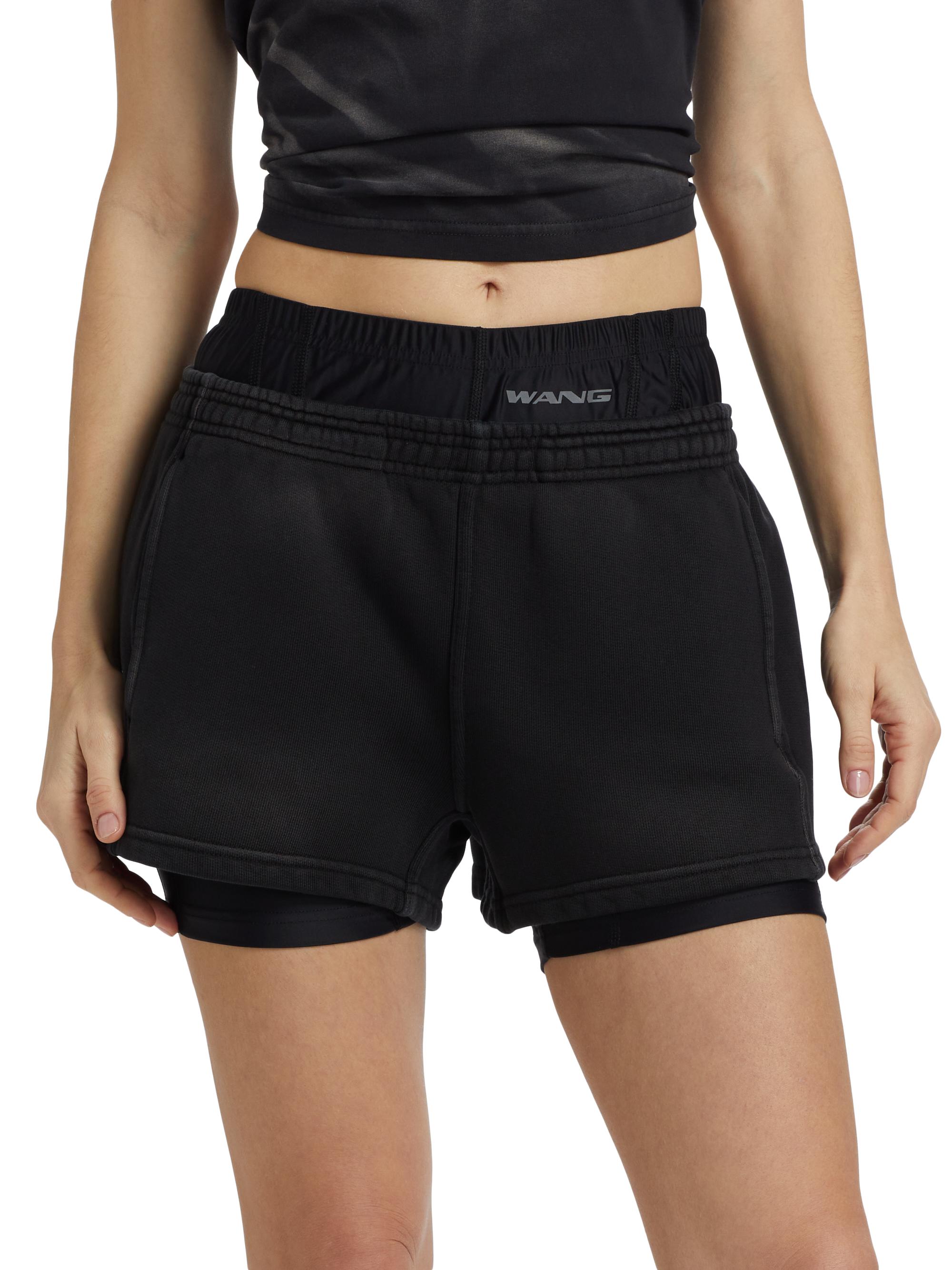 Alexander Wang Pre-Styled Layered Bike Sweatshorts | Saks