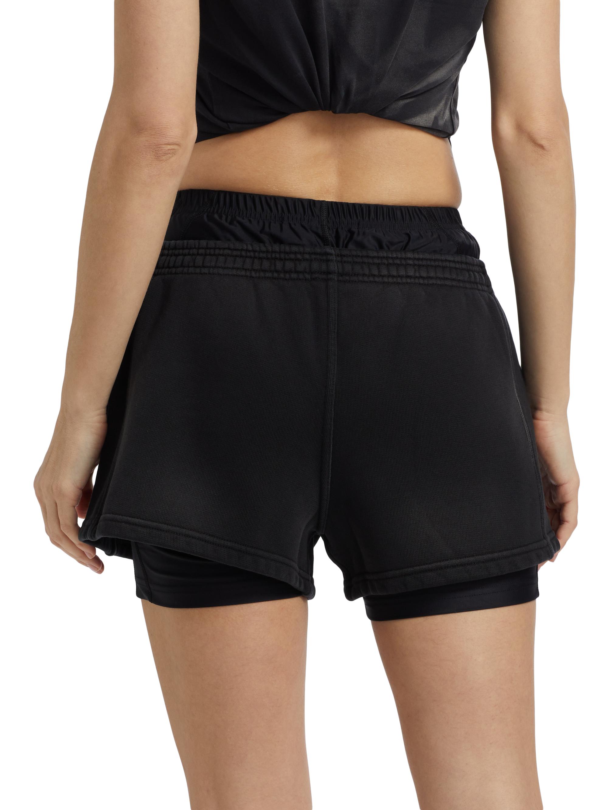 Alexander Wang Pre-Styled Layered Bike Sweatshorts | Saks Fifth Avenue