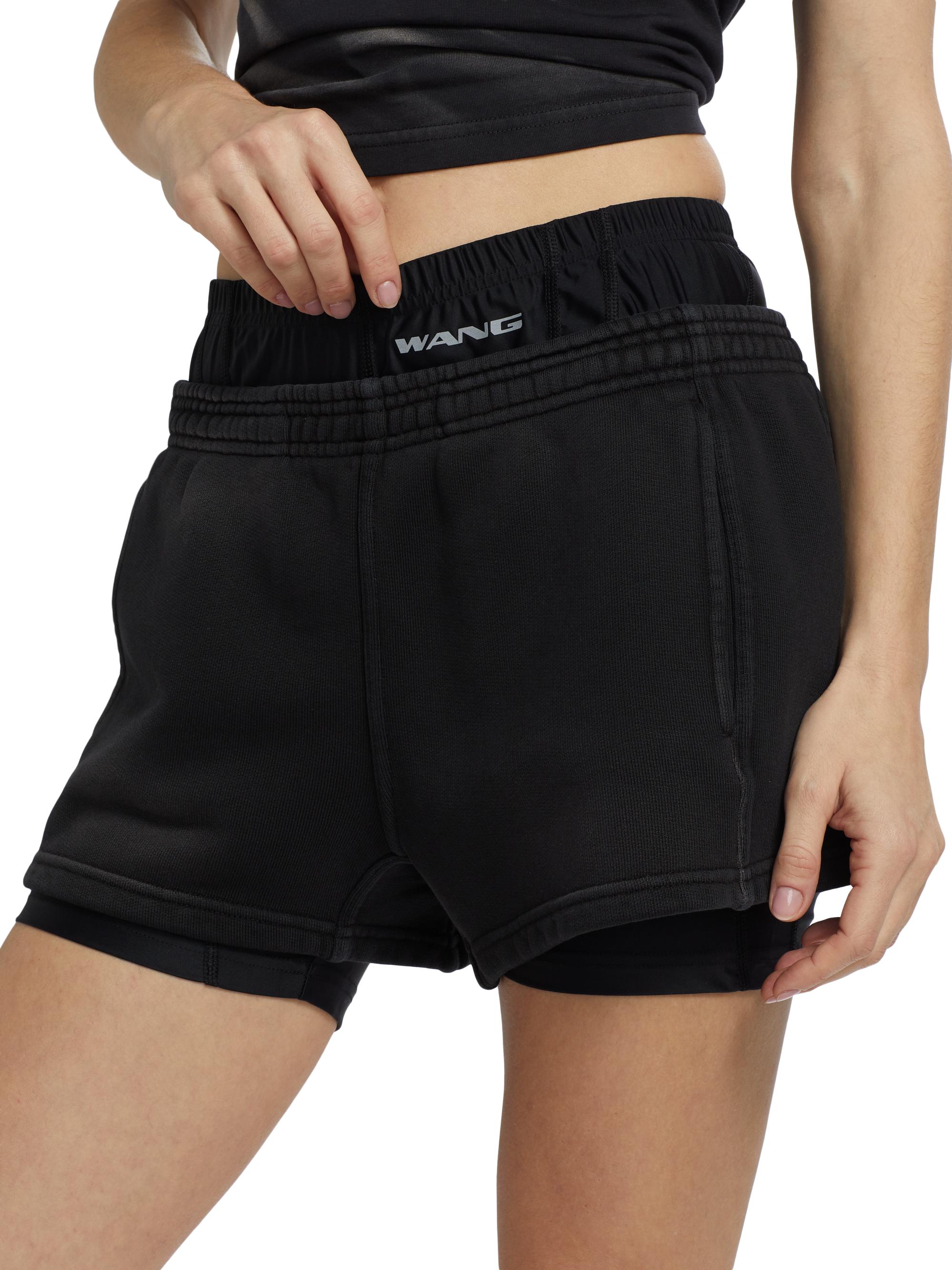Alexander Wang Pre-Styled Layered Bike Sweatshorts | Saks