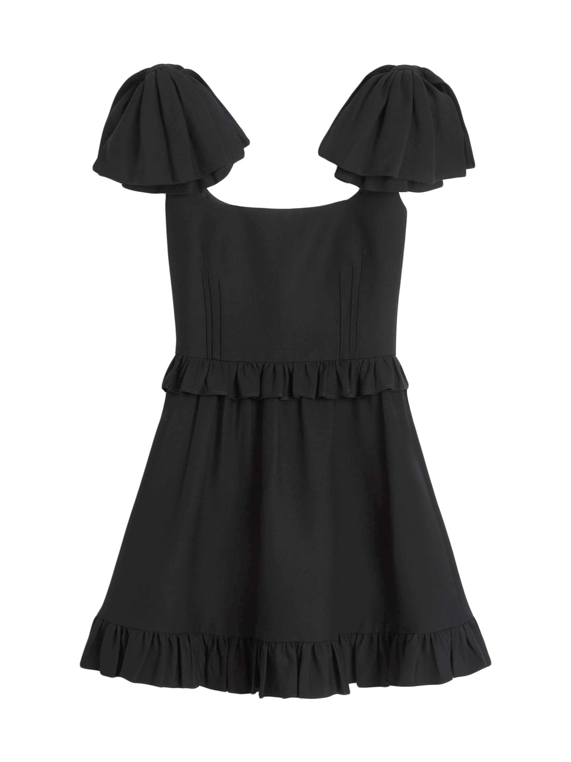 Valentino Garavani Women's Crepe Couture Short Dress - Black