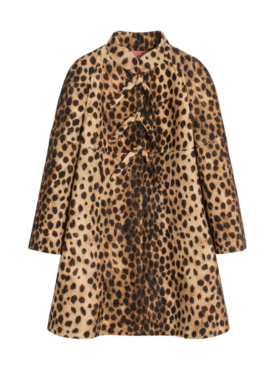 Valentino Garavani Jaguar Spots Printed Wool Cloth Coat