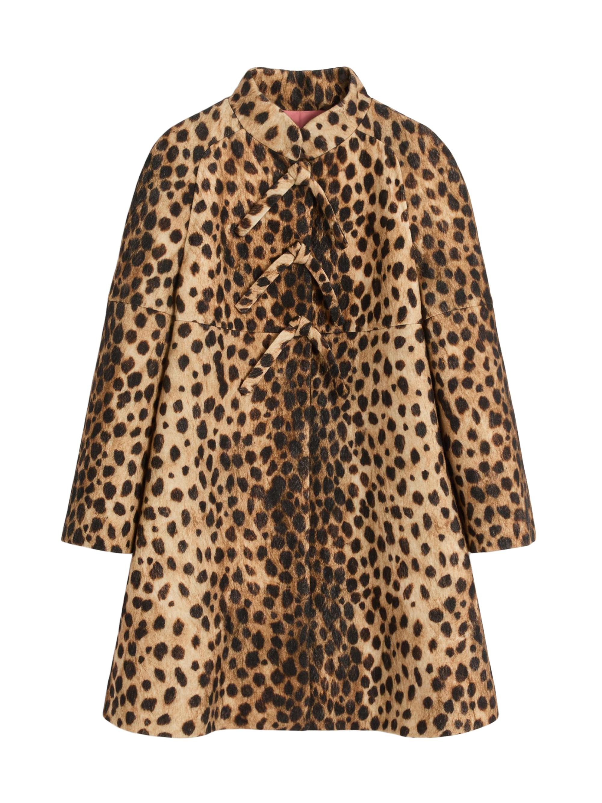 Valentino Garavani Jaguar Spots Printed Wool Cloth Coat | Saks