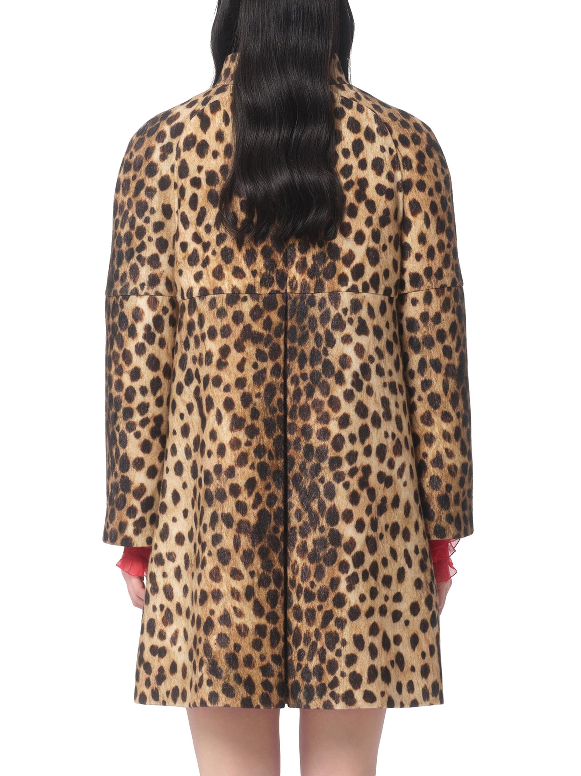 【タグ付】Red Valentino コート ヒョウ ジャカード ベージュ L Valentino Garavani Jaguar Spots Printed Wool Cloth Coat | Saks