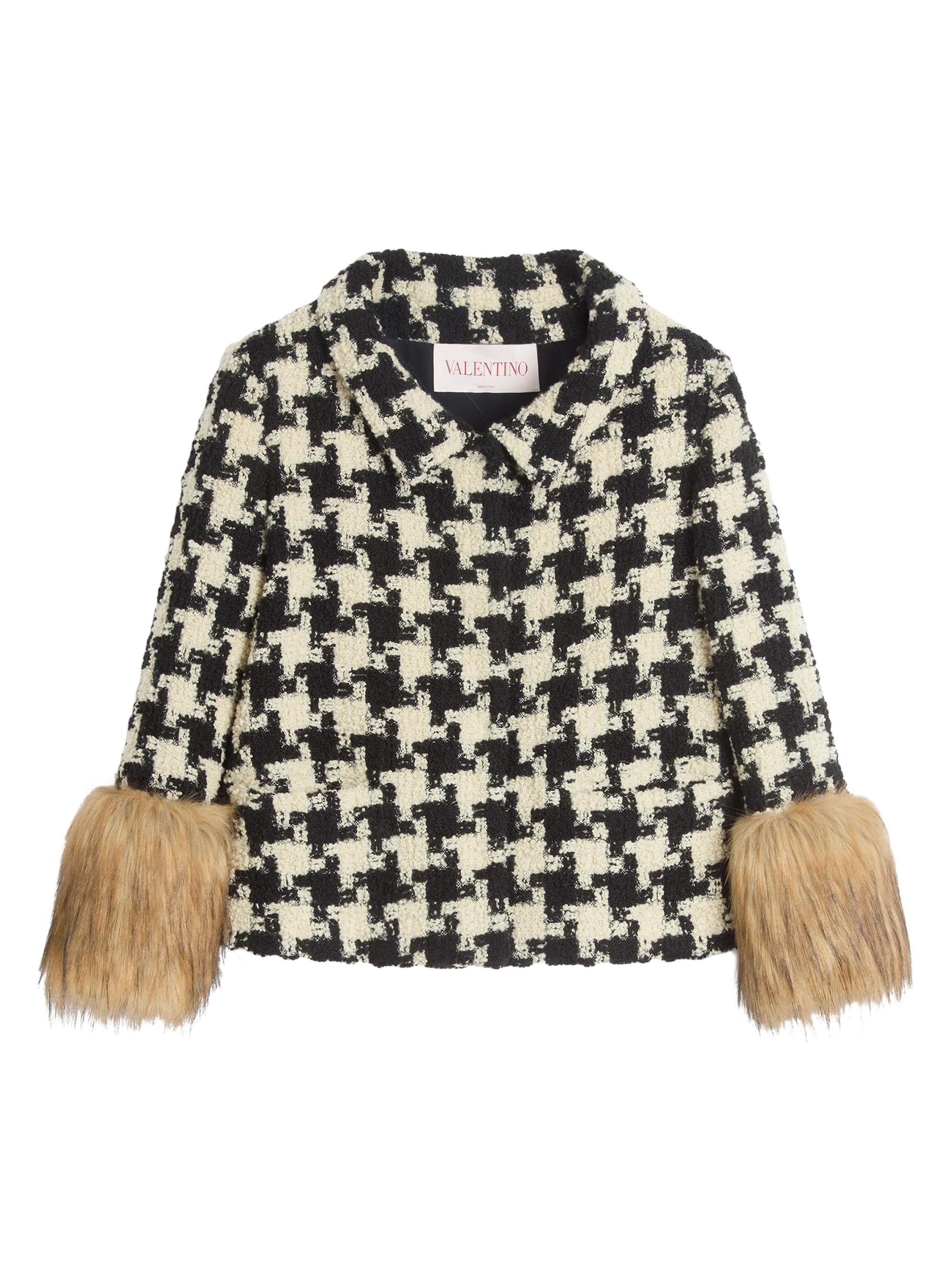 Valentino Garavani Women's Macro Pied De Poule Tweed Jacket -  Black