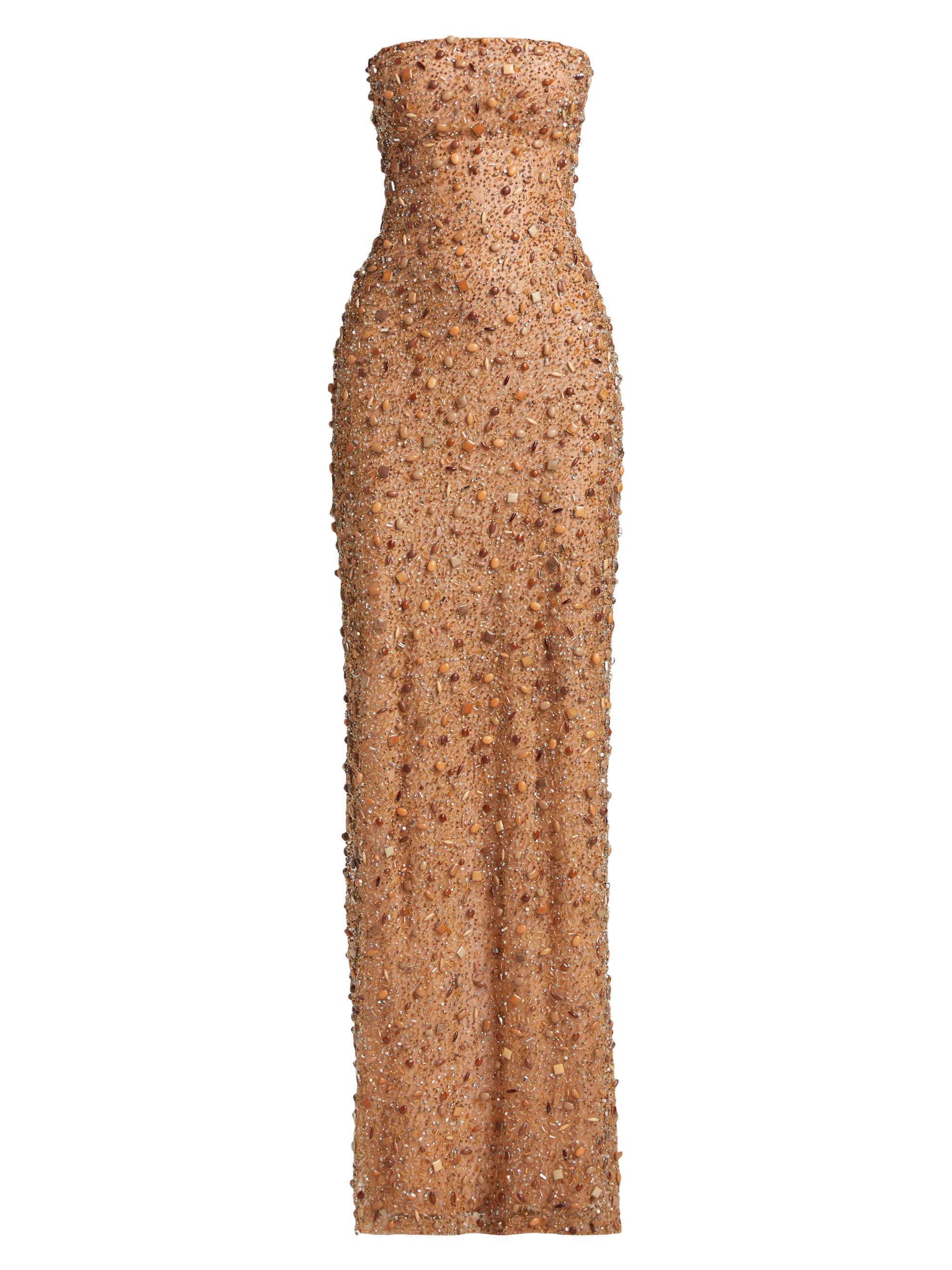 Atelier Prabal Gurung Women's Emma Embellished Tulle Strapless Gown - Sunkissed