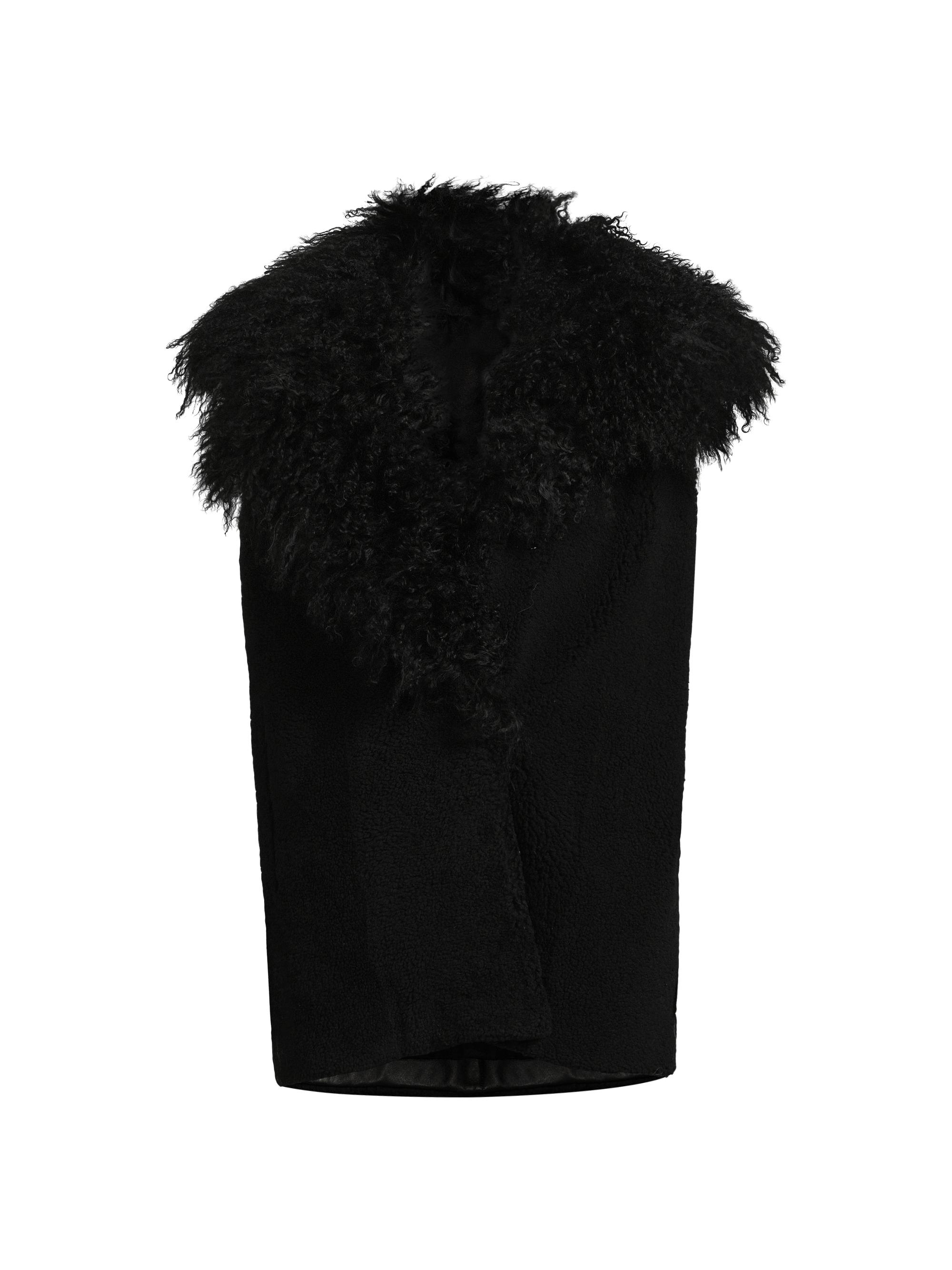 Kobi Halperin Women's Kai Lambskin Fur Vest - Black