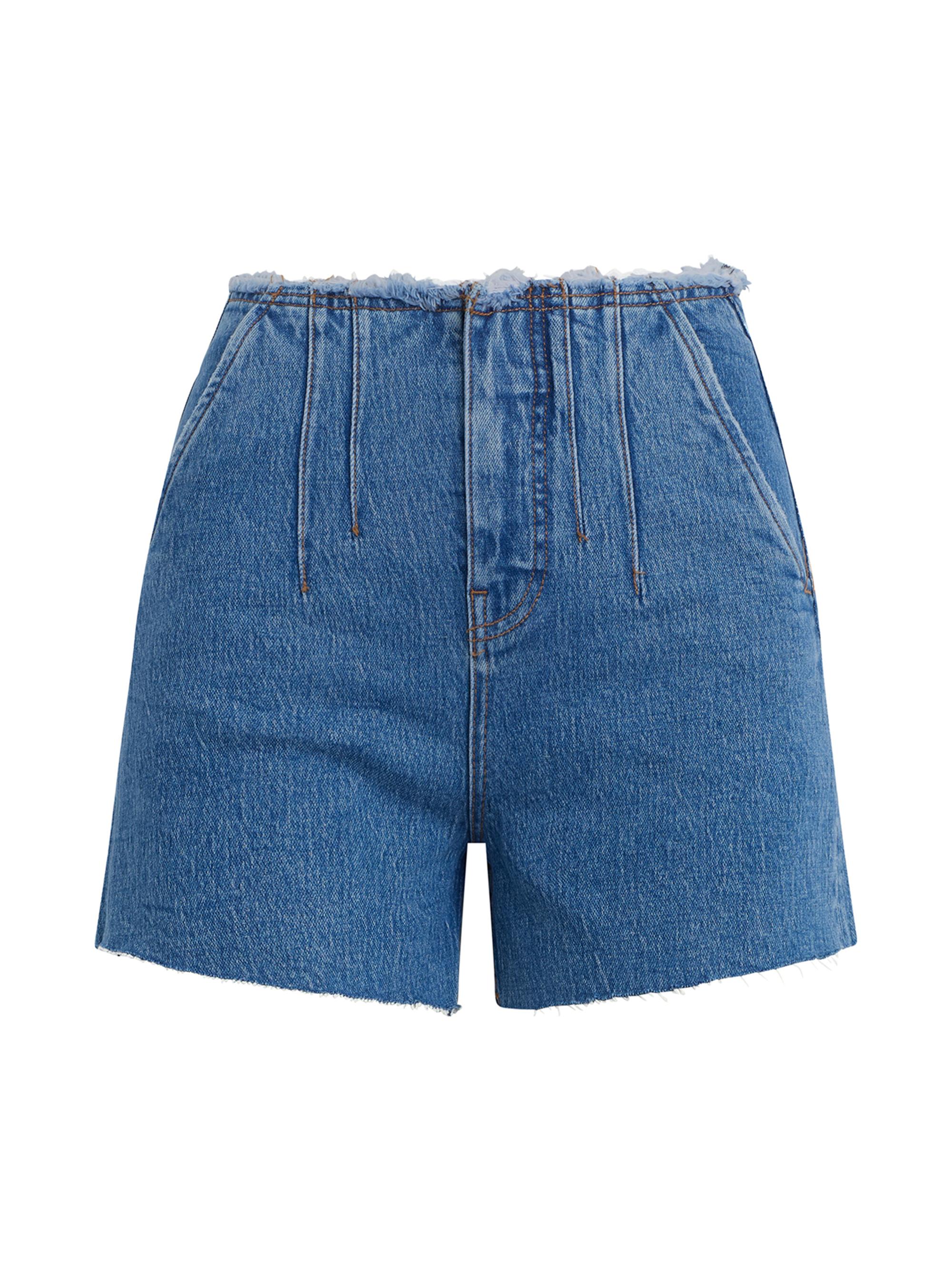 Hudson Jeans Women's Harlow Darted Denim Shorts - Lookout