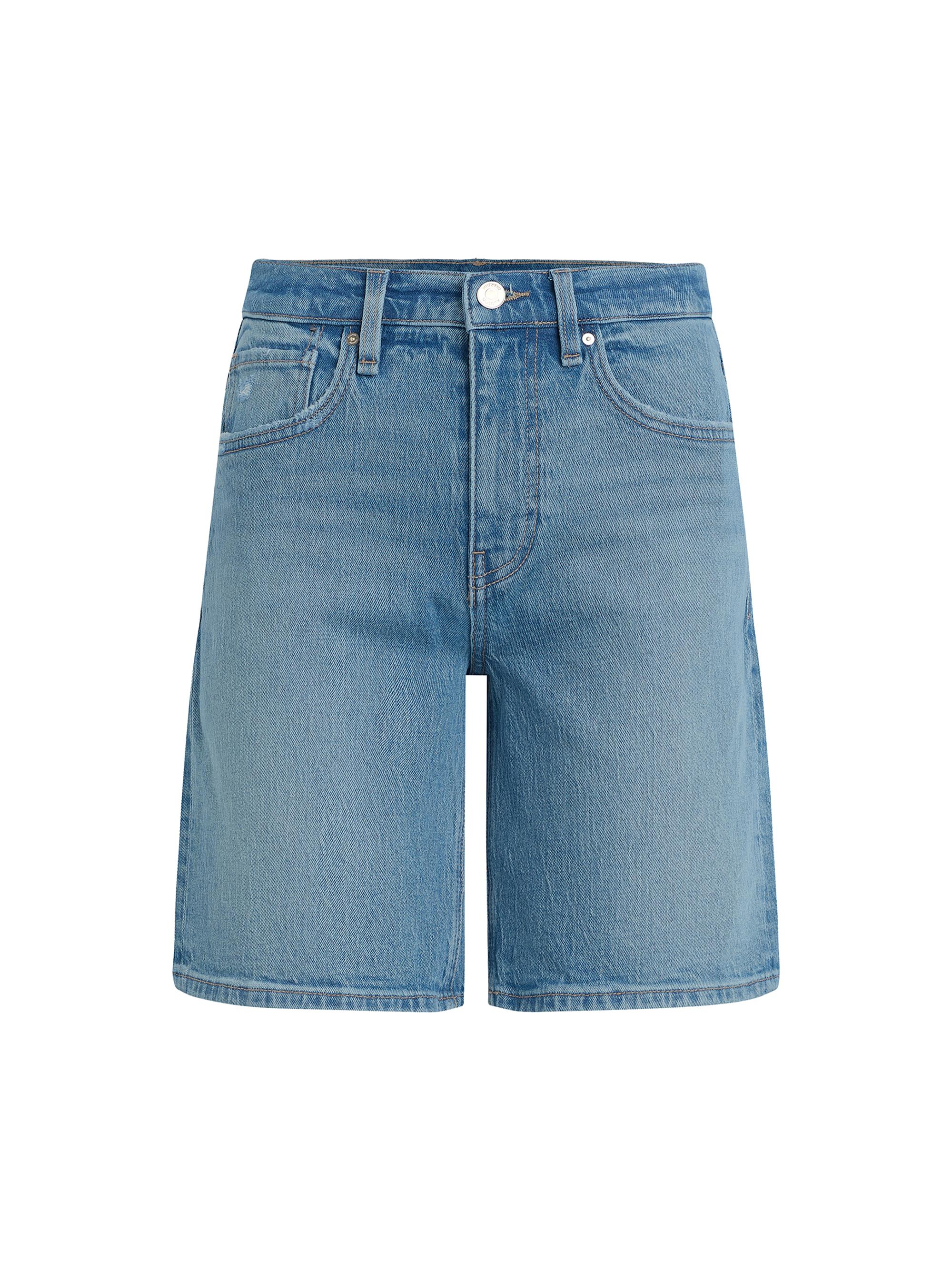 Hudson Jeans Women's London Low-Rise Long Denim Shorts - Fresca