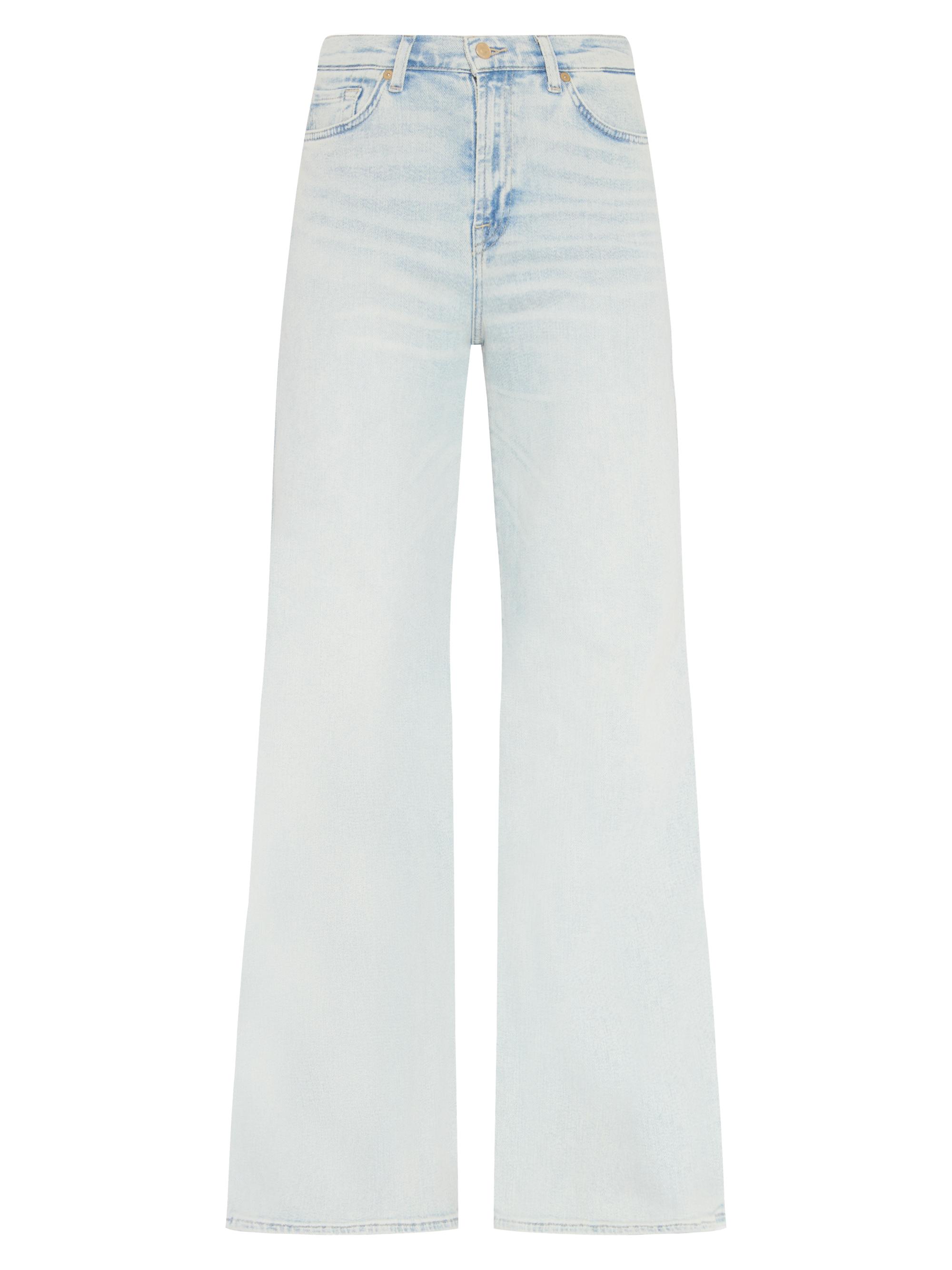 7 For All Mankind Women's Lotta Mid-Rise Wide-Leg Jeans - Maui