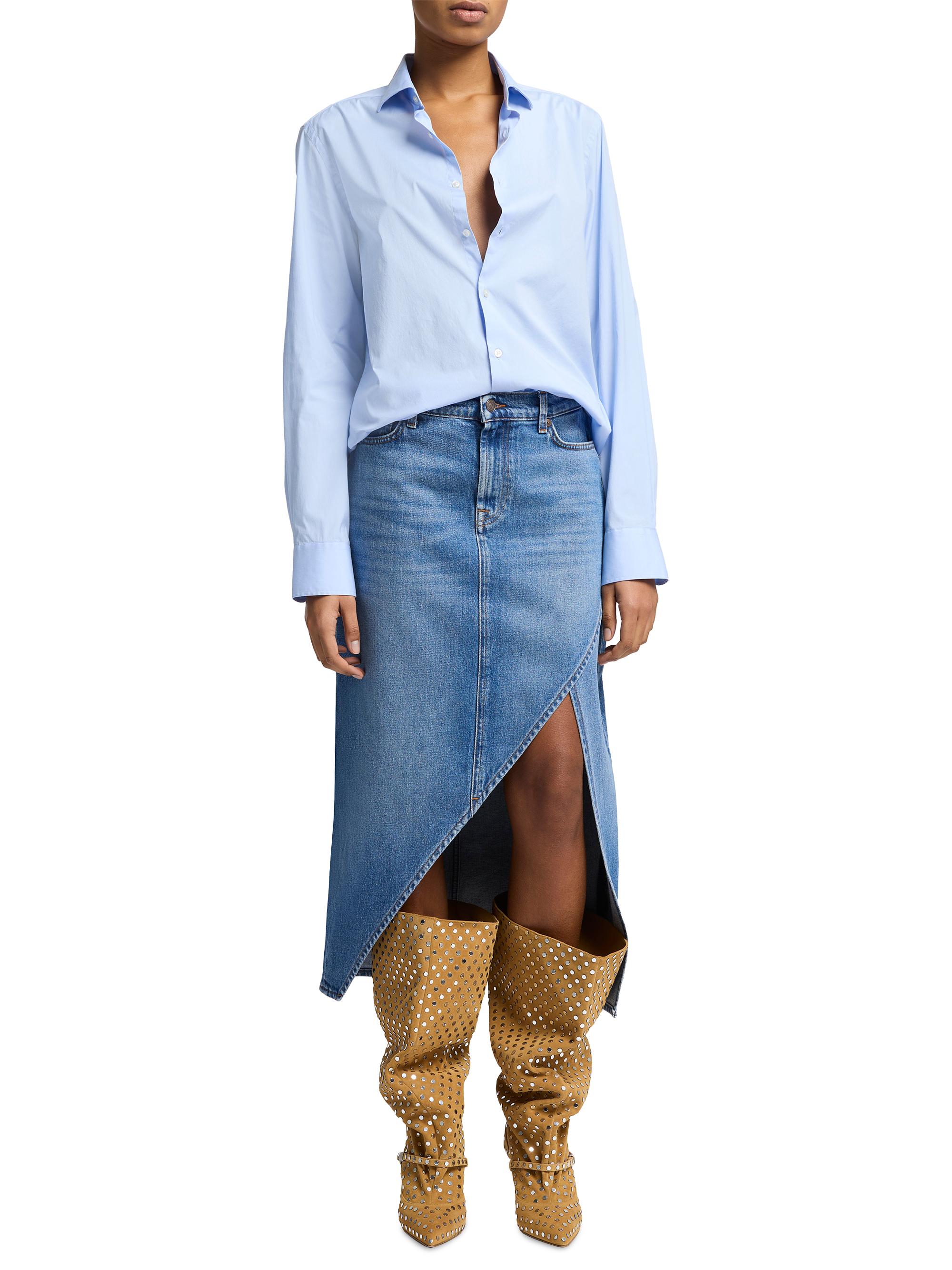 Jupe En Jean Seven For All Mankind Taille 29 - Occasion Très Bon état, Référence KoS1016