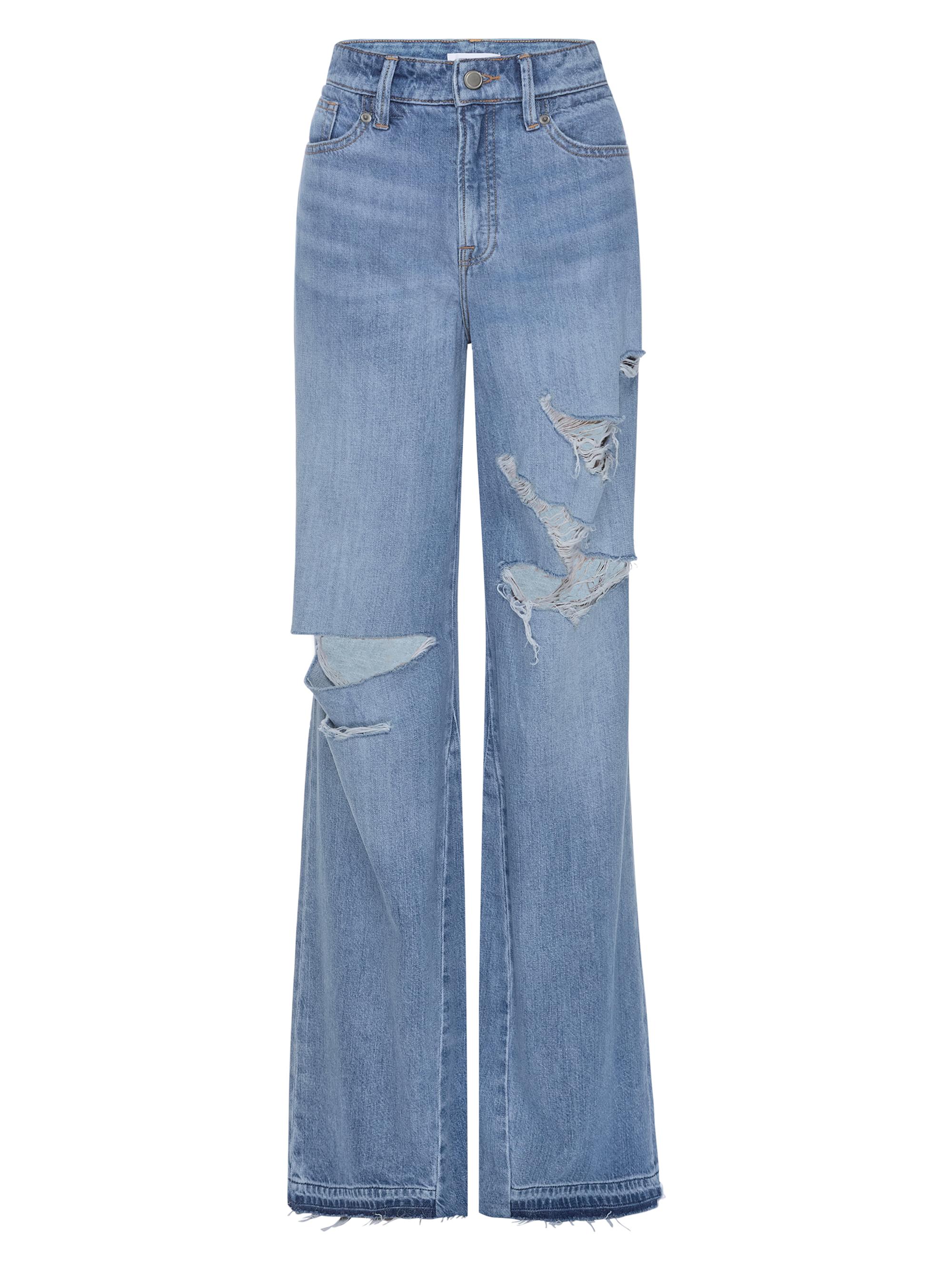 Good American Women's Good Ease Denim Relaxed Jeans - Indigo