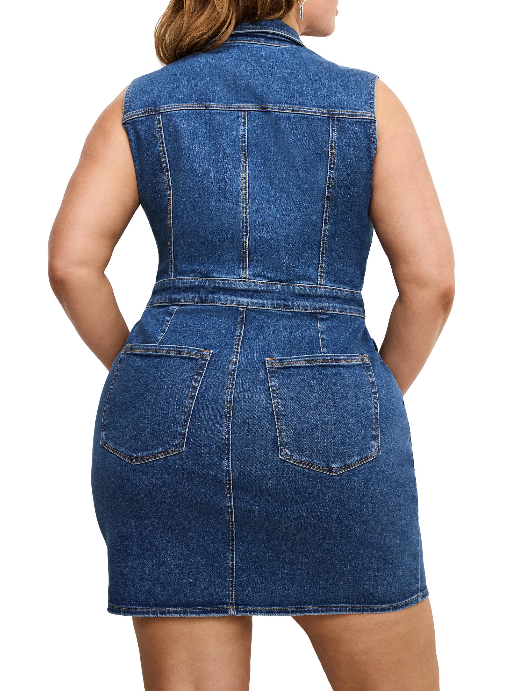 slim fit dress slacks Maxi Denim Dress for Tall Women main image 1