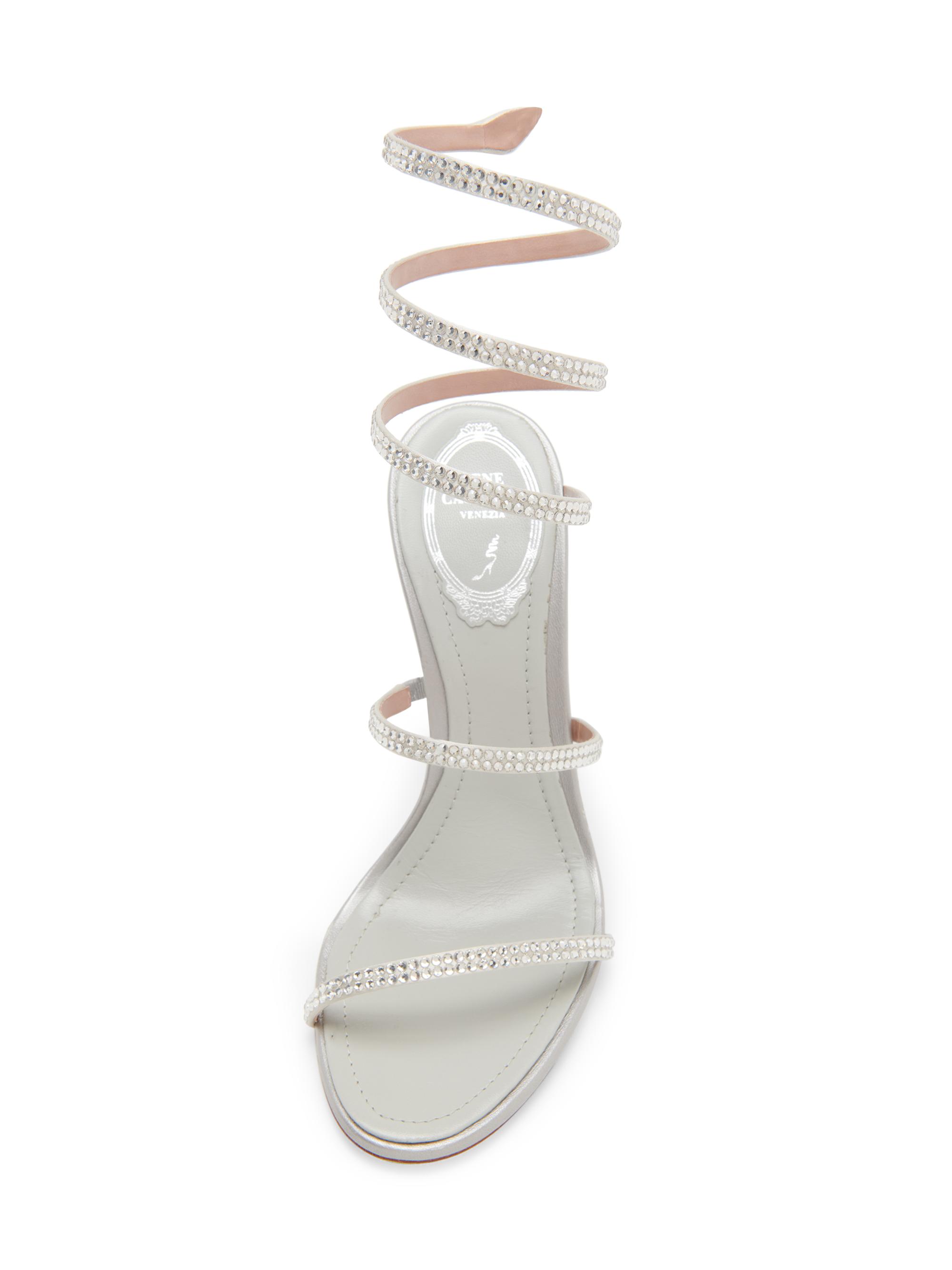 Rene Caovilla Cleo 105MM Satin High-Heel Sandals | Saks Fifth Avenue