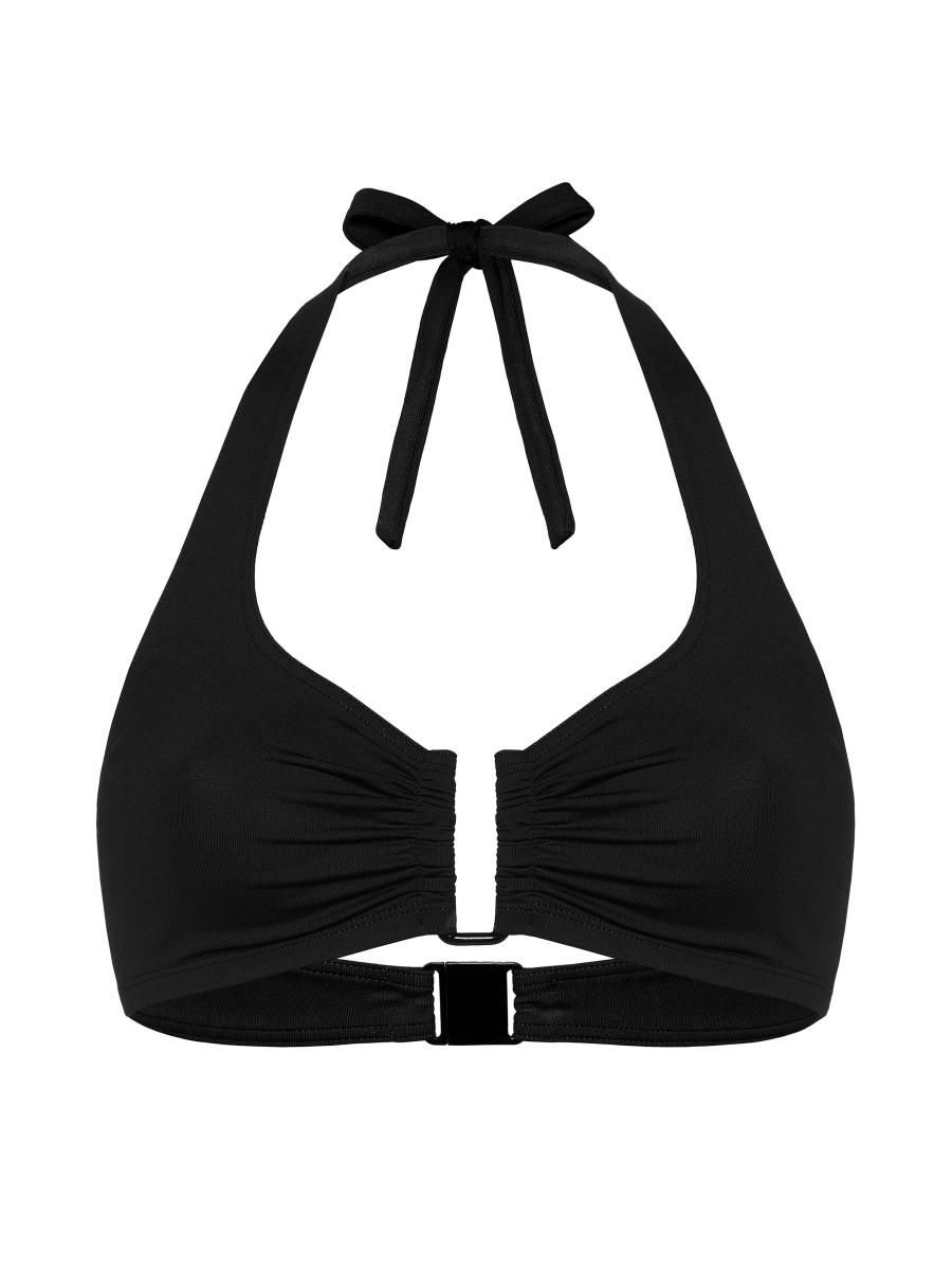 Eres Women's Dedicace Ruched Halter Bikini Top In Black
