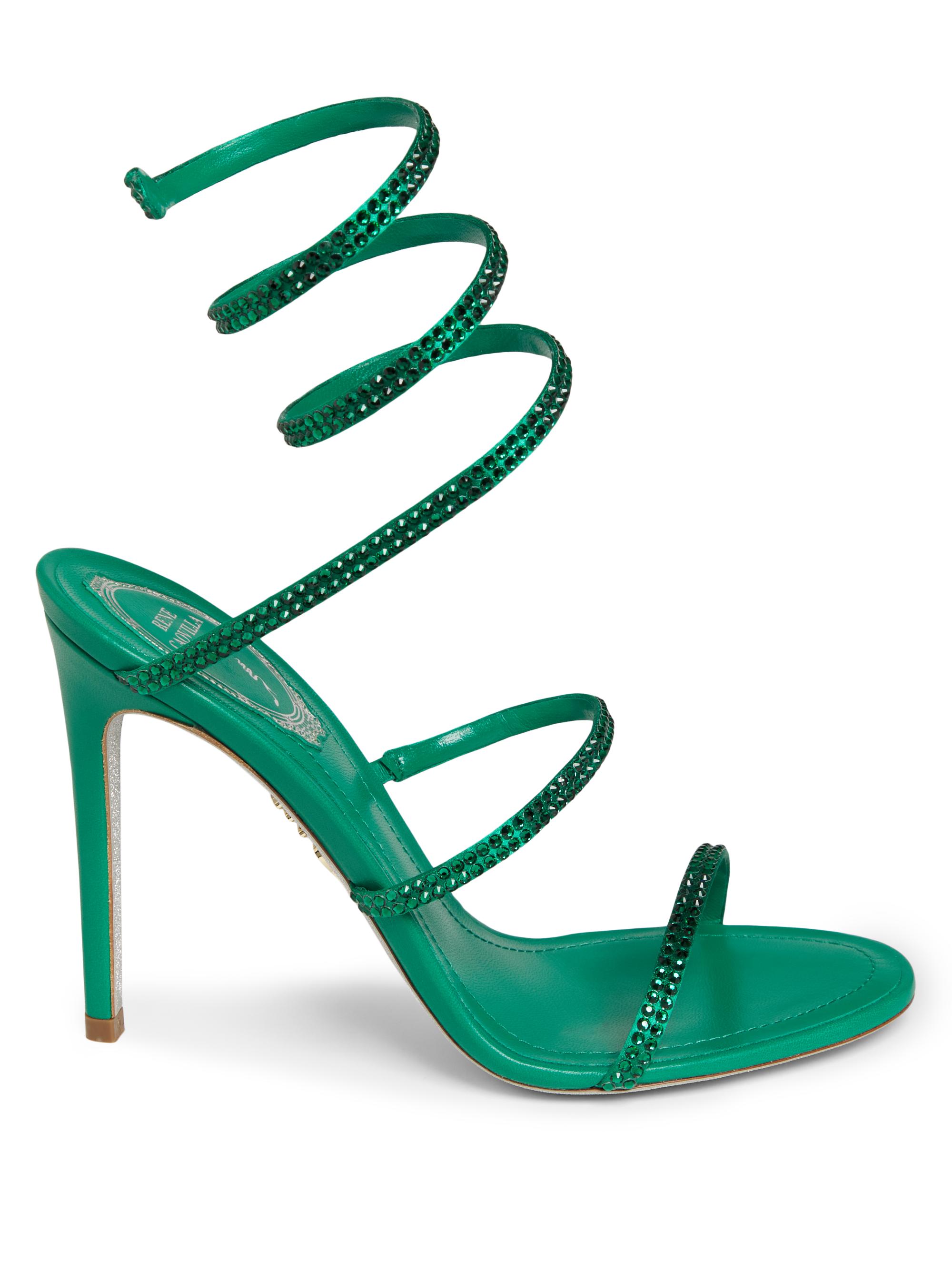 希少✨レネカオヴィラ　Rene Caovilla レオパード　レース　ヒール 希少✨レネカオヴィラ Rene Caovilla レオパード レース ヒール