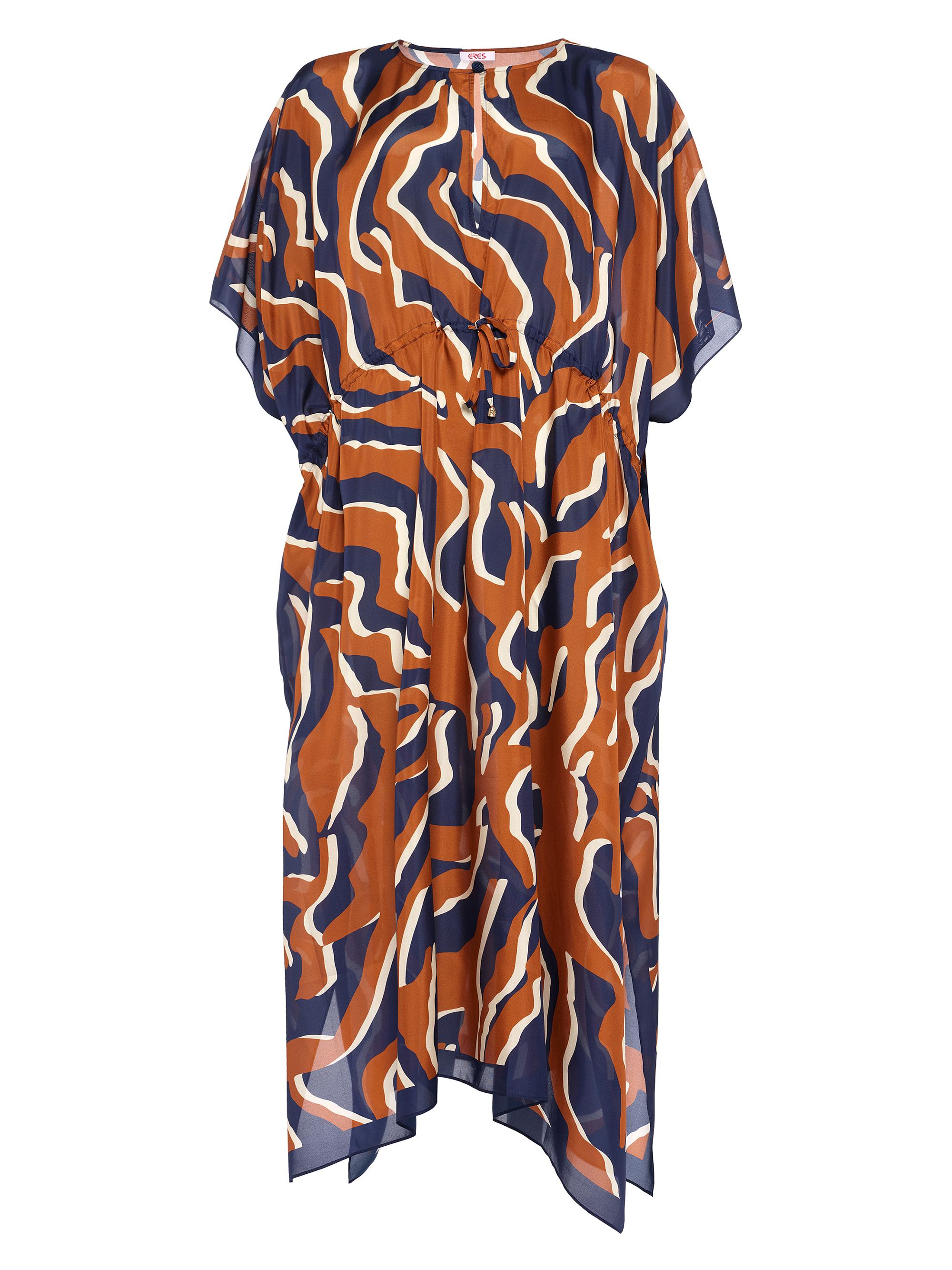 ERES Women's Archipel Printed Silk Drawstring Caftan - Ecorce