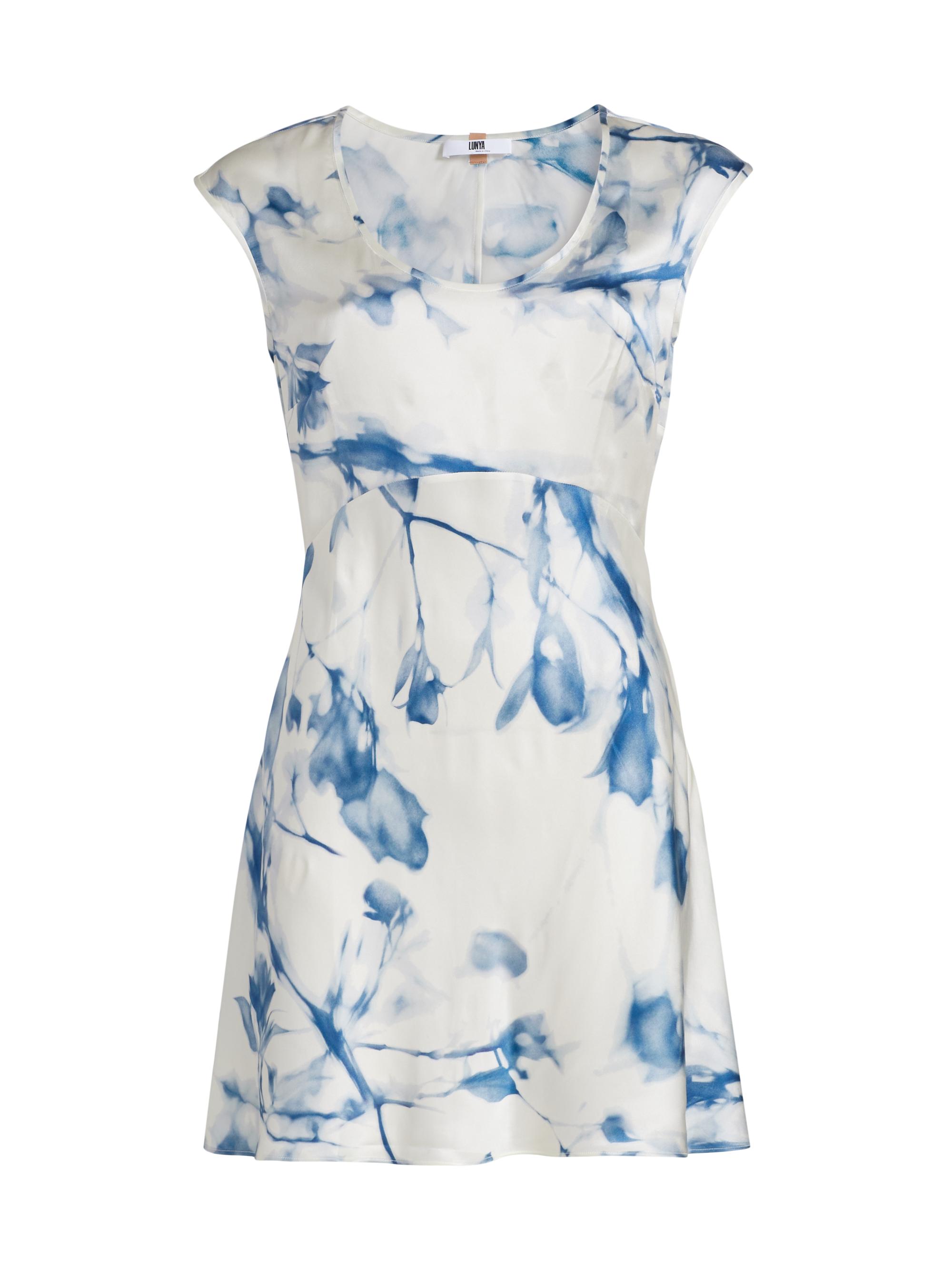 Lunya Women's Tie-Dye Silk Minidress - Whispered Bloom Large