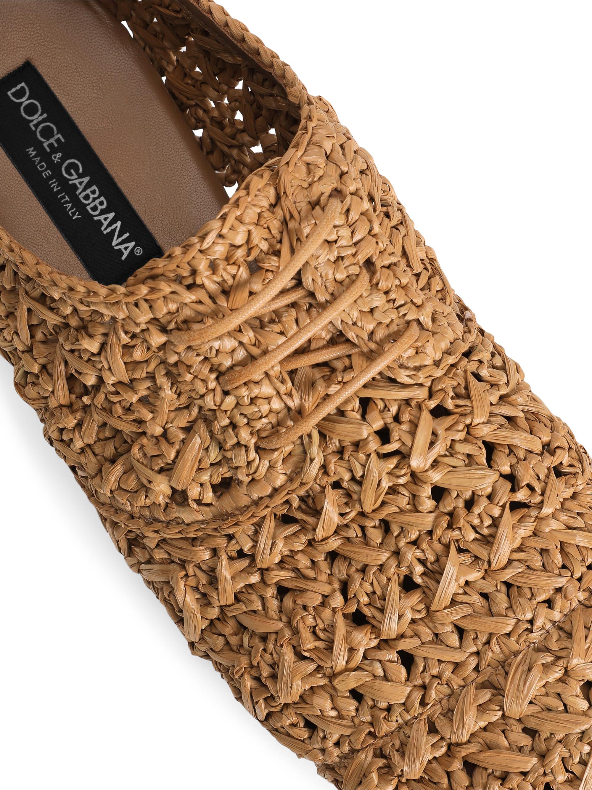 Dolce & Gabbana Men’s woven lace up shoes/brown/9 Dolce & Gabbana | Shoes | Dolce Gabbana Mens Woven Lace Up  main image 4