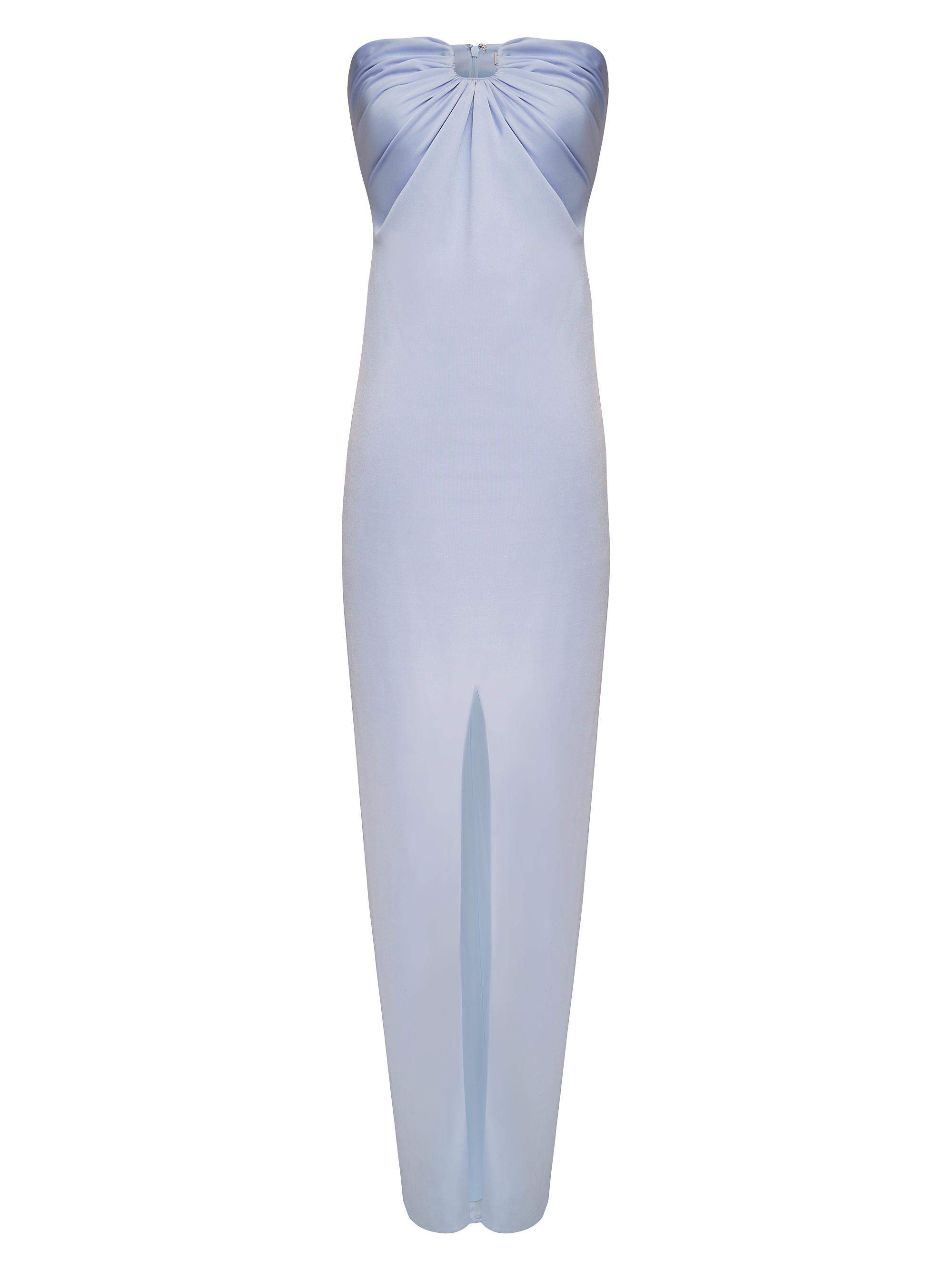 Et Ochs Women's Lila Satin Strapless Gown - Periwinkle