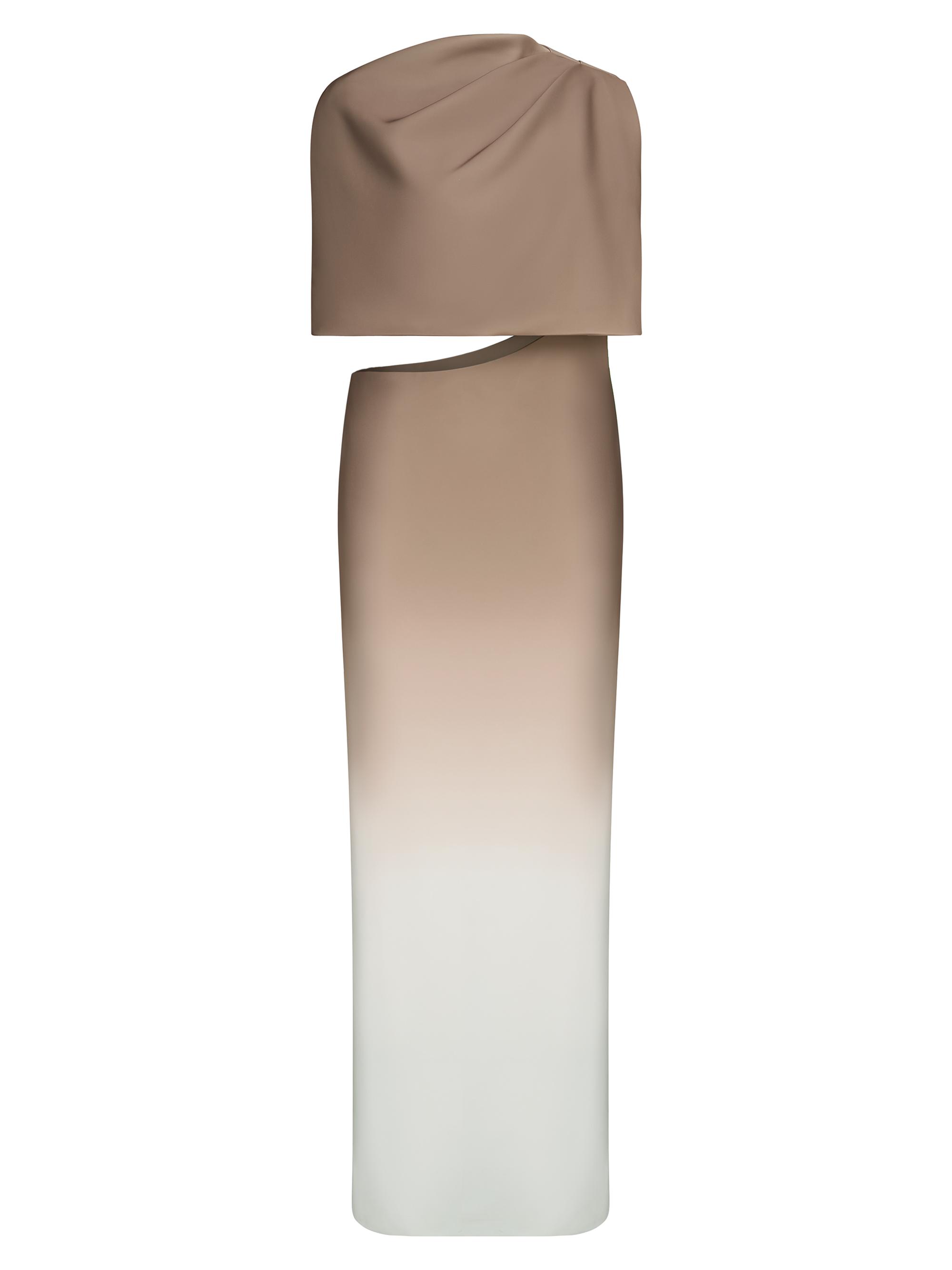 Et Ochs Women's Helens Ombré One-Shoulder Dress - Taupe