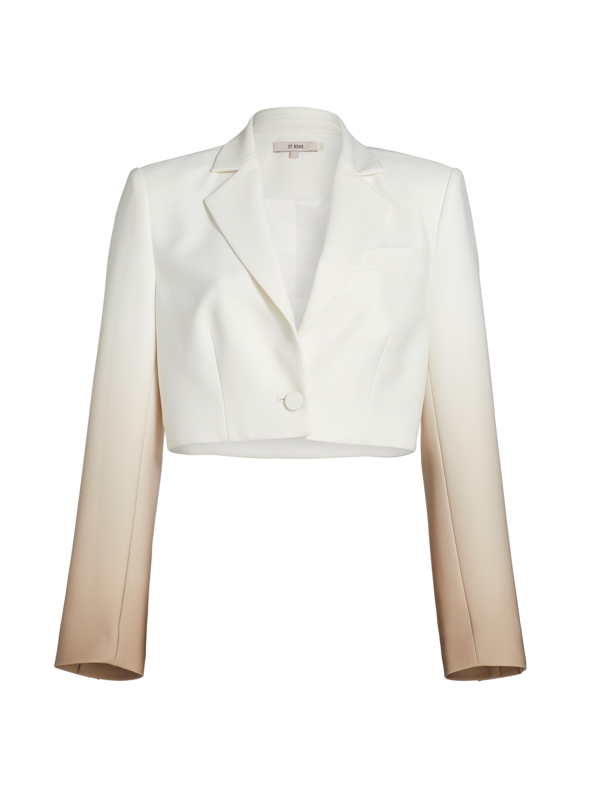 Et Ochs Women's Jasper Ombré Crop Blazer - Taupe