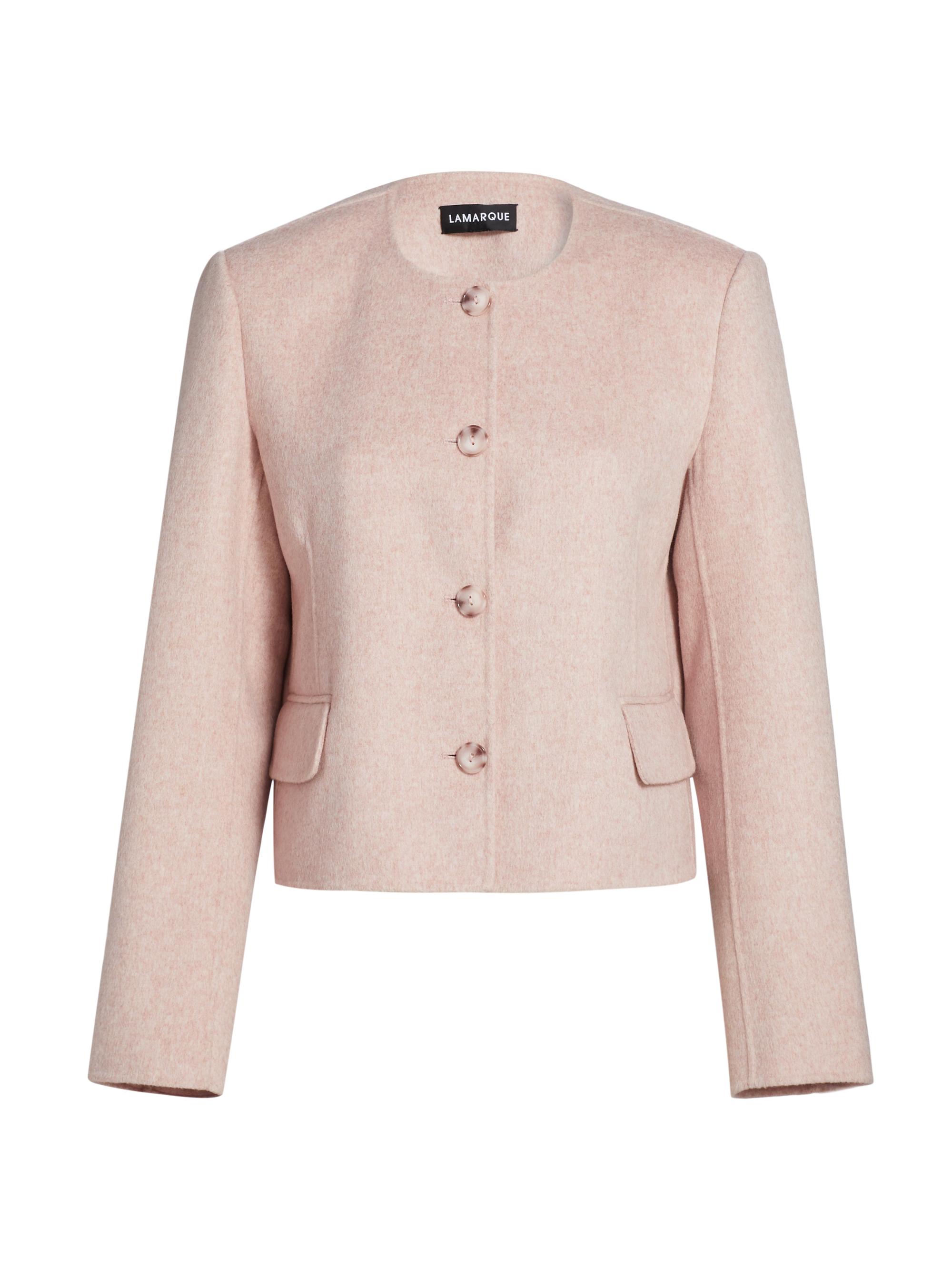 Lamarque Christine Cropped Wool-Blend Jacket | Saks Fifth Avenue